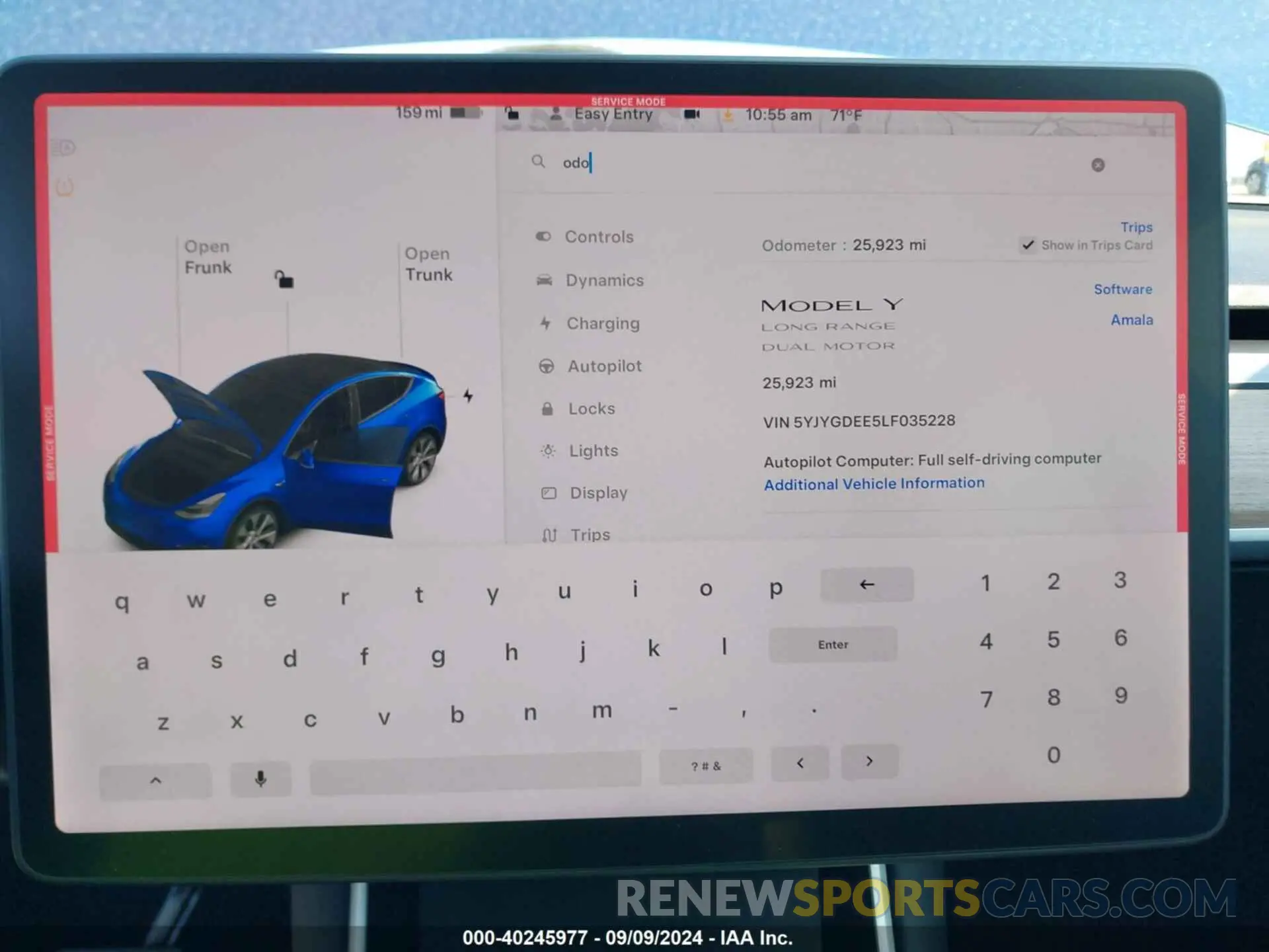 7 Photograph of a damaged car 5YJYGDEE5LF035228 TESLA MODEL Y 2020