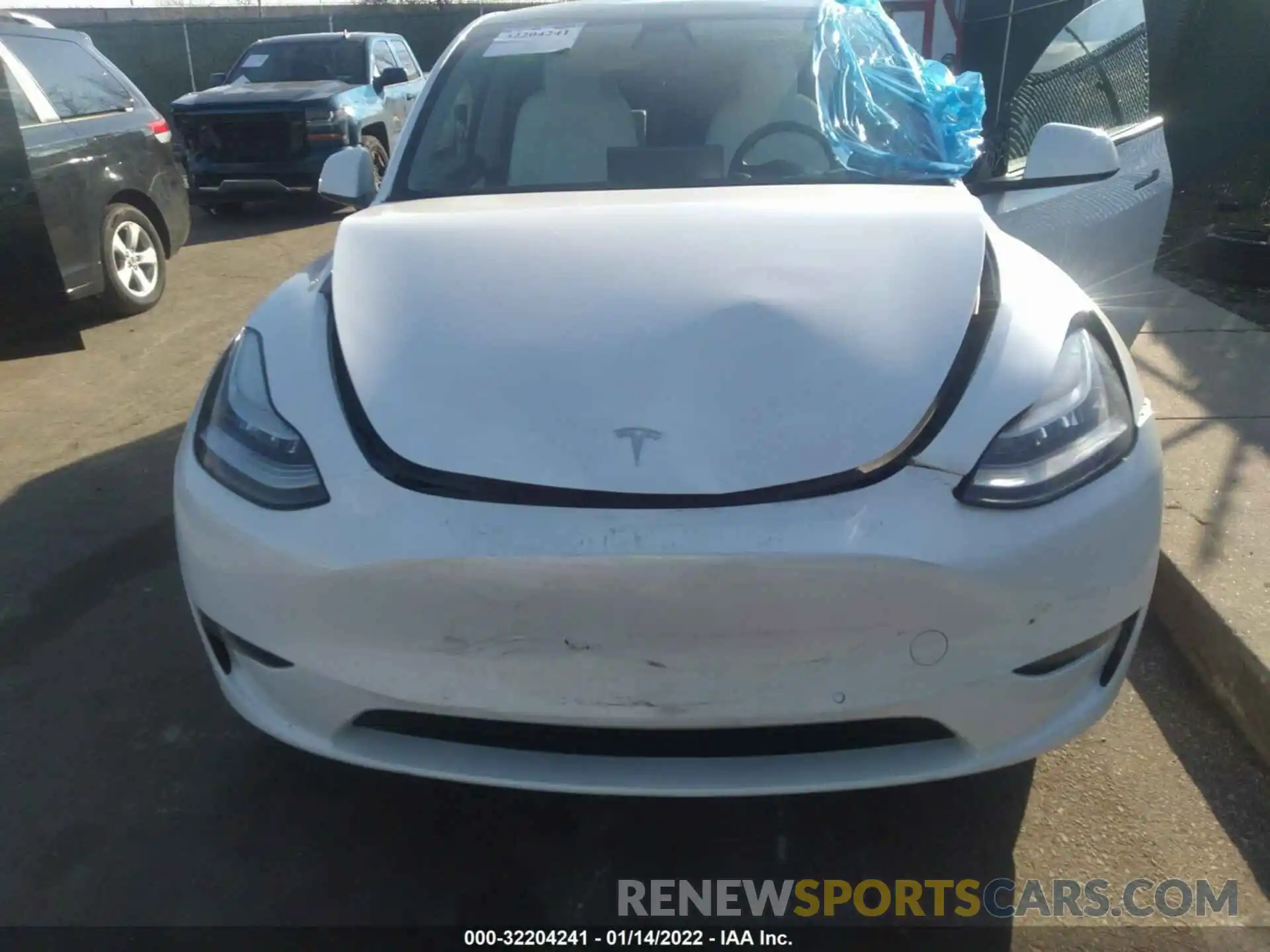 12 Photograph of a damaged car 5YJYGDEE5LF049257 TESLA MODEL Y 2020