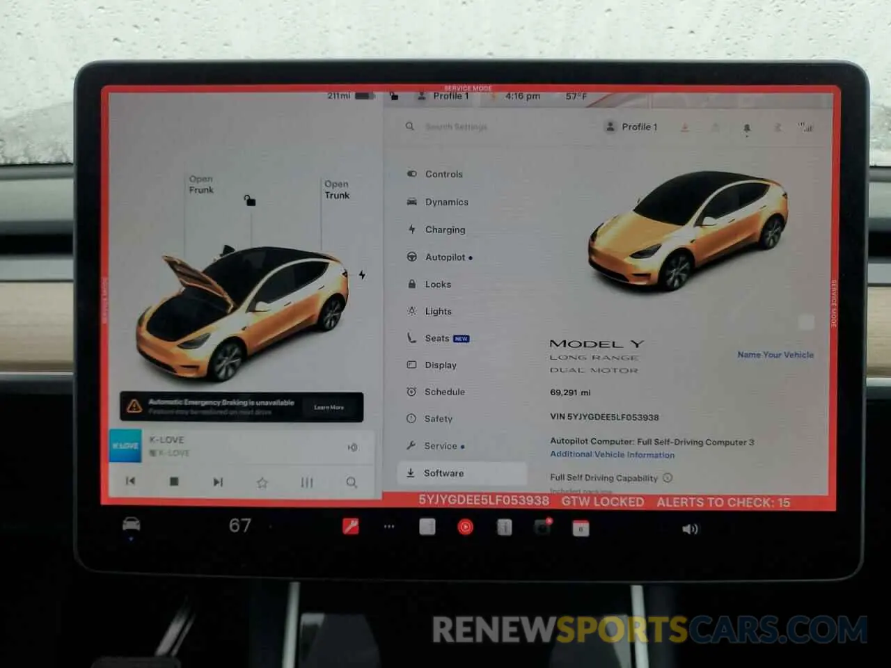 9 Photograph of a damaged car 5YJYGDEE5LF053938 TESLA MODEL Y 2020