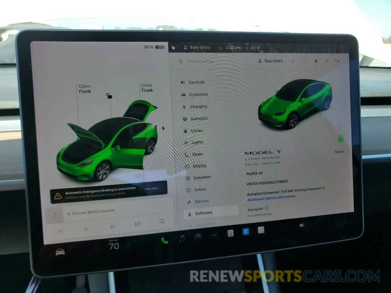 9 Photograph of a damaged car 5YJYGDEE6LF018602 TESLA MODEL Y 2020