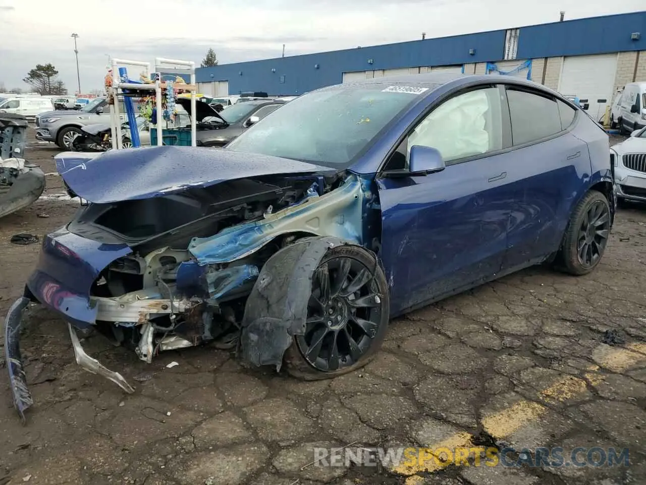 1 Photograph of a damaged car 5YJYGDEE6LF024397 TESLA MODEL Y 2020
