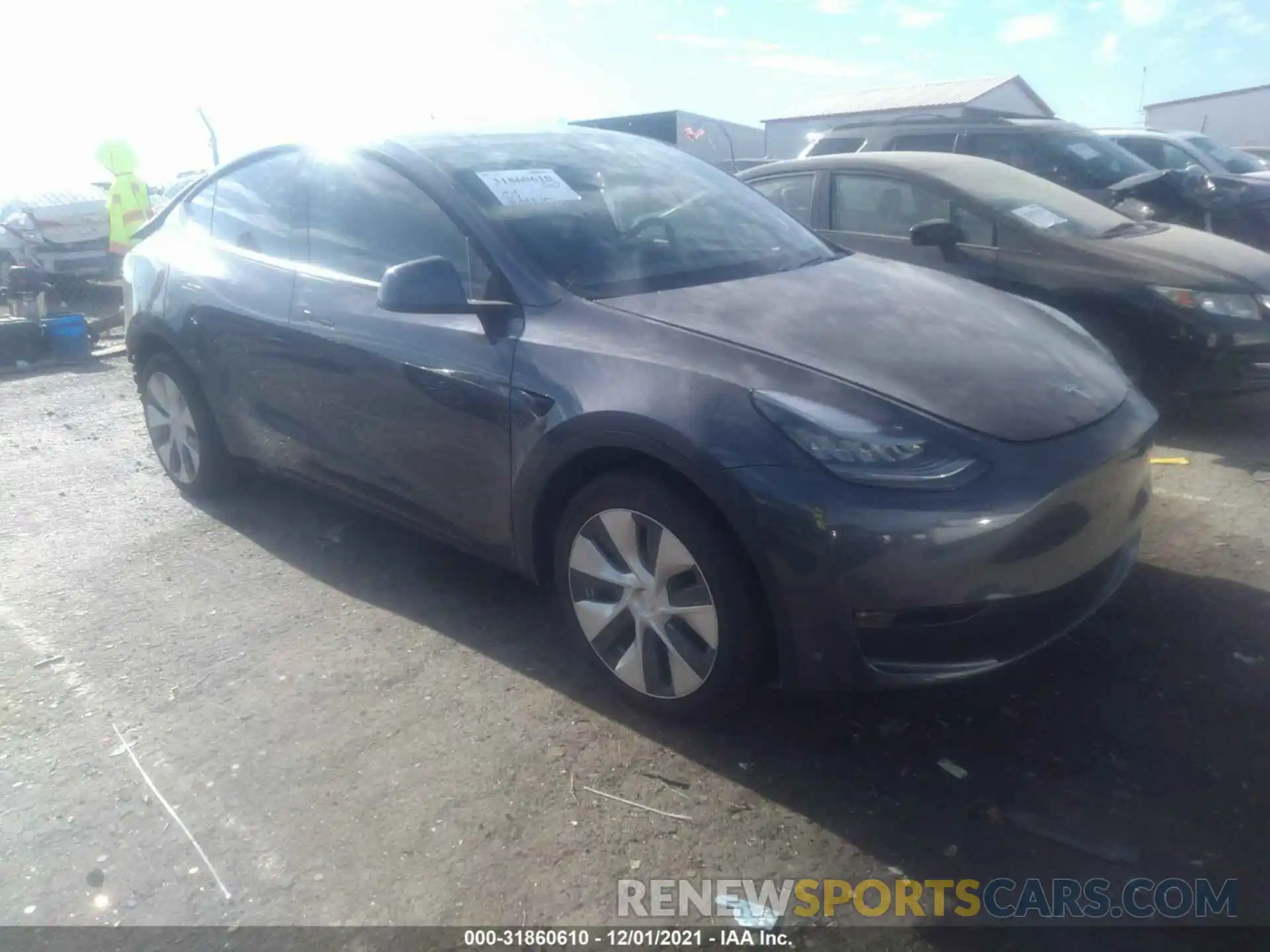 1 Photograph of a damaged car 5YJYGDEE6LF026716 TESLA MODEL Y 2020