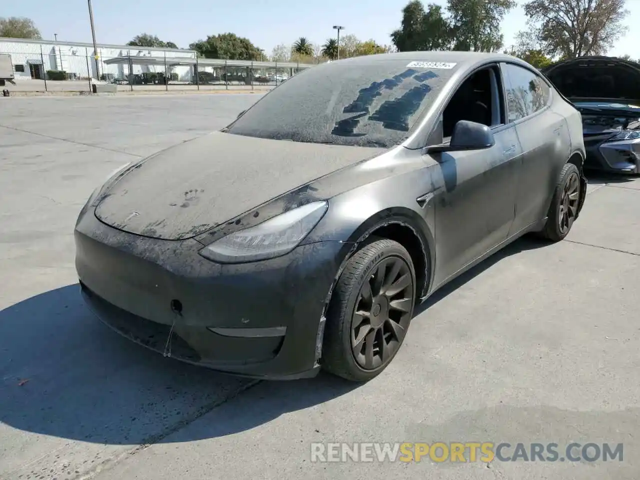 2 Photograph of a damaged car 5YJYGDEE6LF036307 TESLA MODEL Y 2020