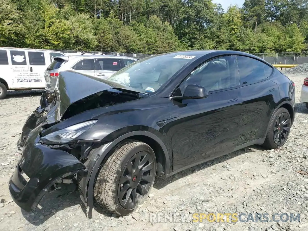 1 Photograph of a damaged car 5YJYGDEE6LF043550 TESLA MODEL Y 2020
