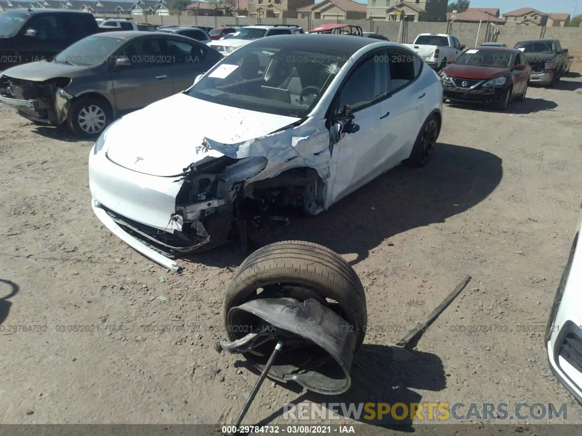 6 Photograph of a damaged car 5YJYGDEE6LF045962 TESLA MODEL Y 2020