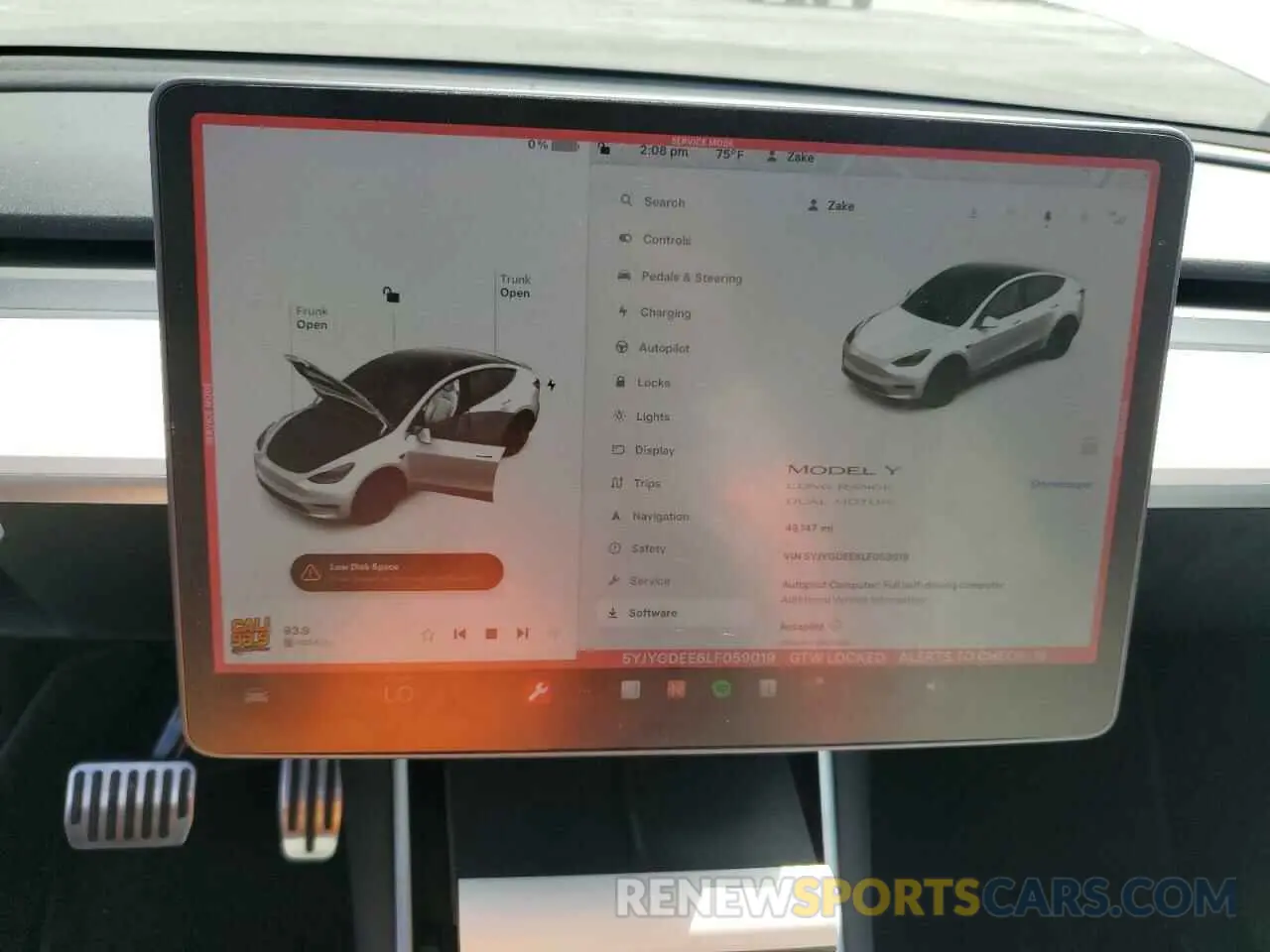 9 Photograph of a damaged car 5YJYGDEE6LF059019 TESLA MODEL Y 2020