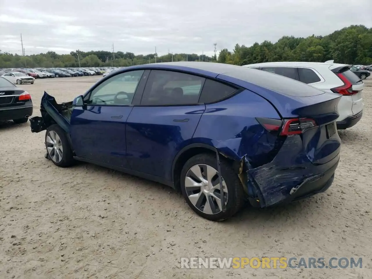 2 Photograph of a damaged car 5YJYGDEE7LF006488 TESLA MODEL Y 2020