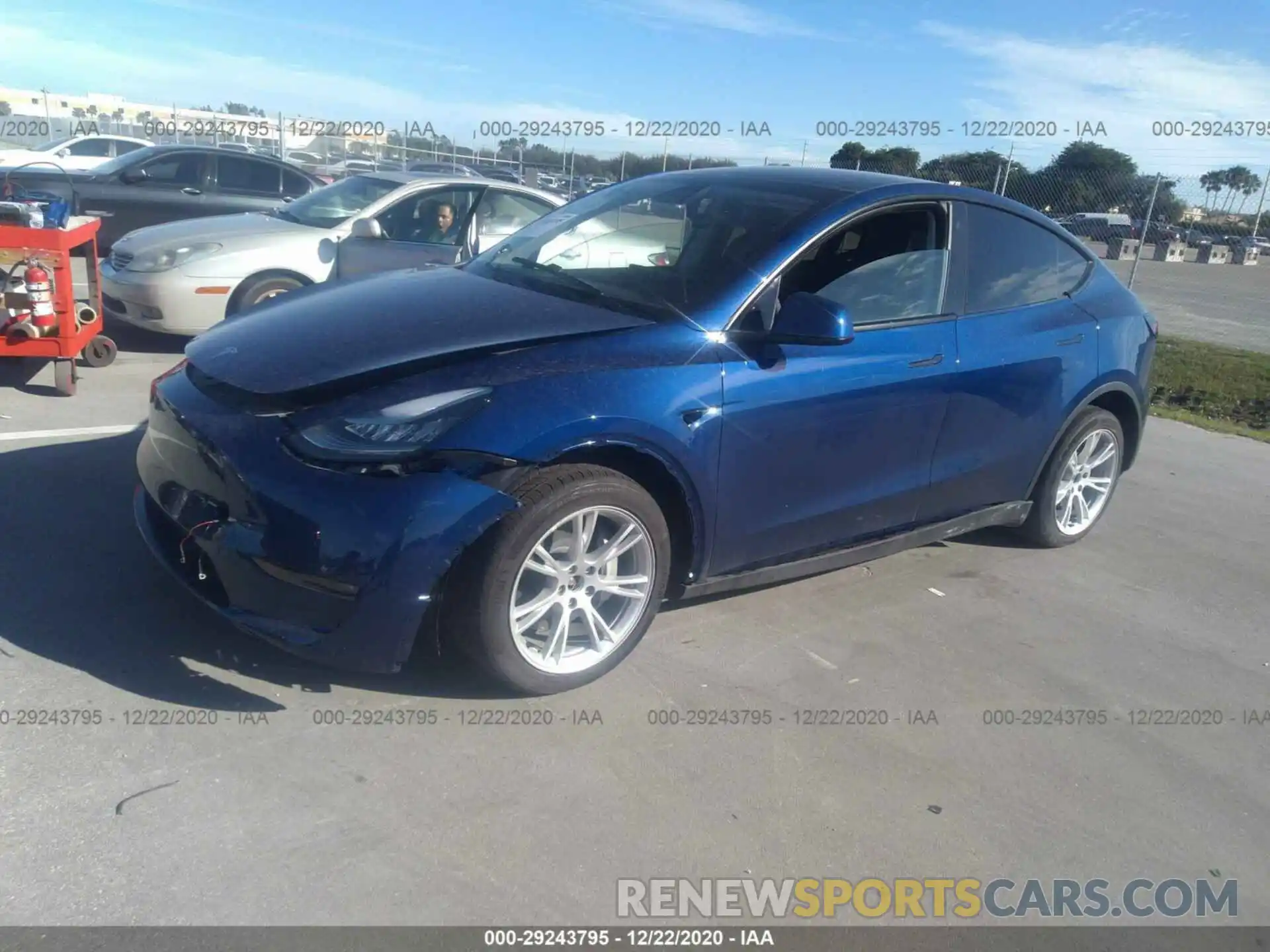 2 Photograph of a damaged car 5YJYGDEE7LF006510 TESLA MODEL Y 2020