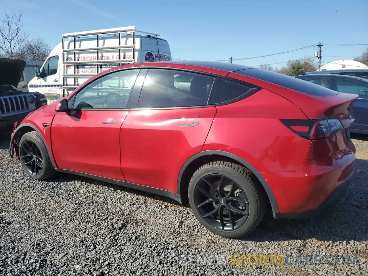 2 Photograph of a damaged car 5YJYGDEE7LF008743 TESLA MODEL Y 2020