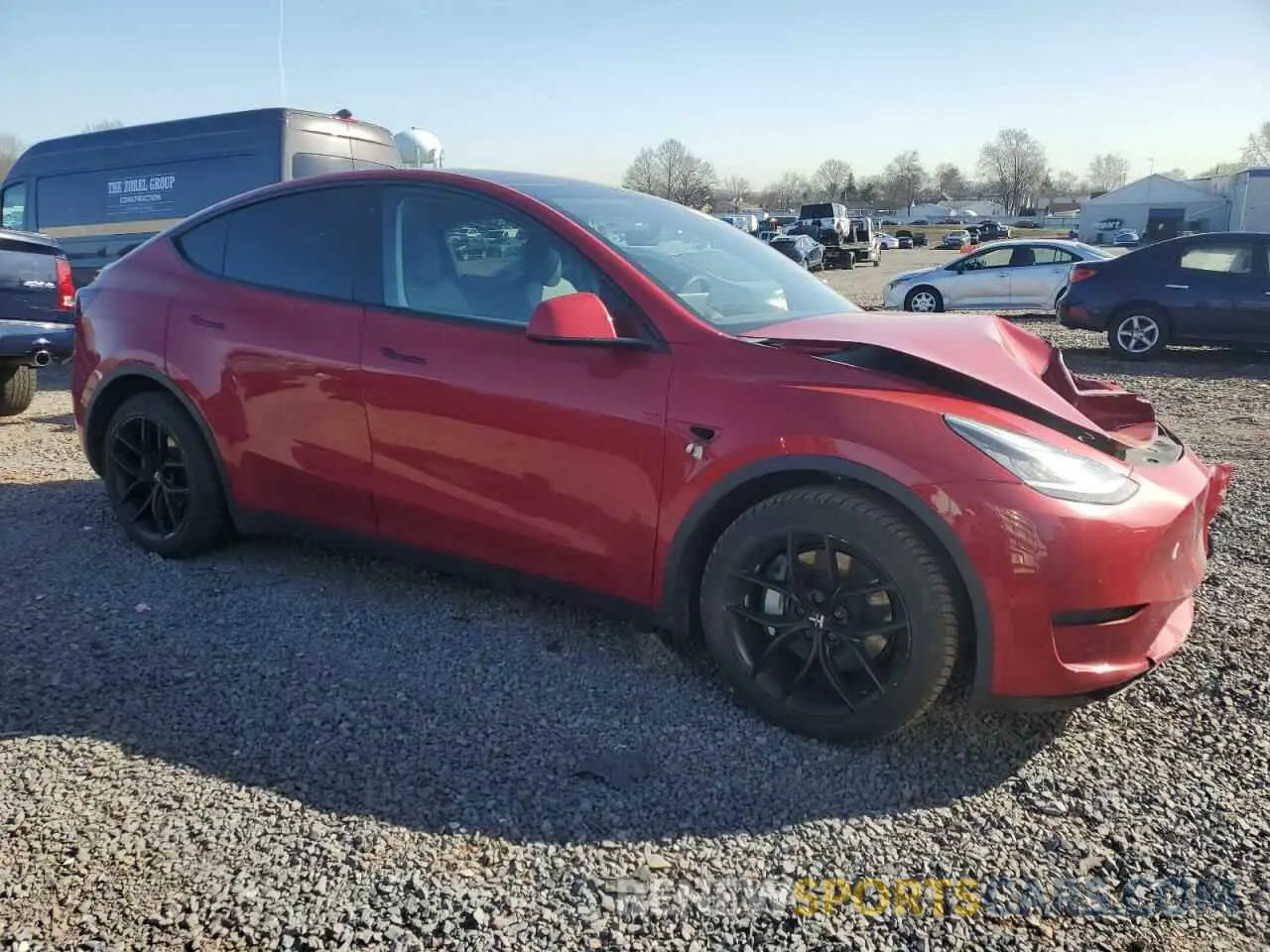 4 Photograph of a damaged car 5YJYGDEE7LF008743 TESLA MODEL Y 2020