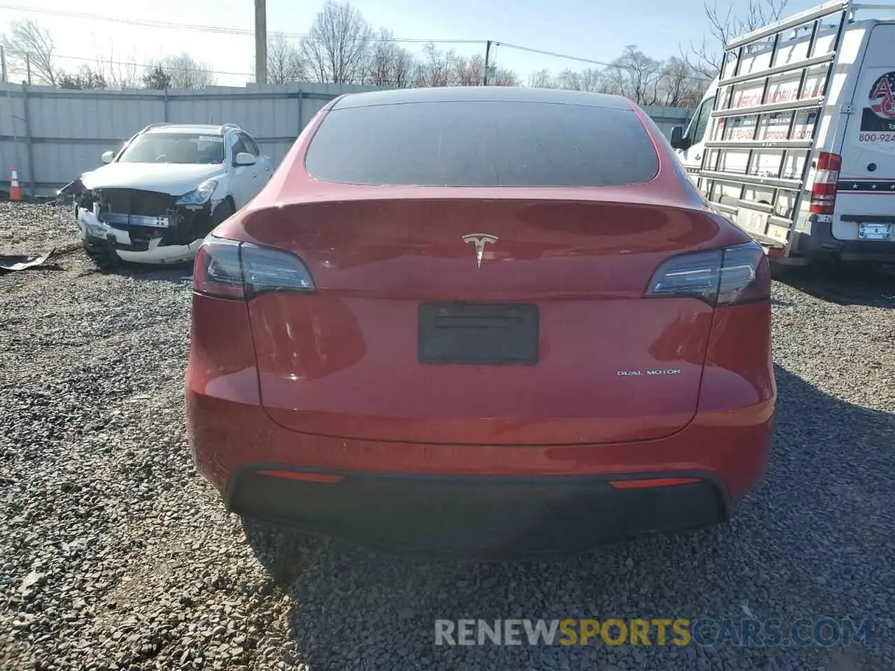 6 Photograph of a damaged car 5YJYGDEE7LF008743 TESLA MODEL Y 2020