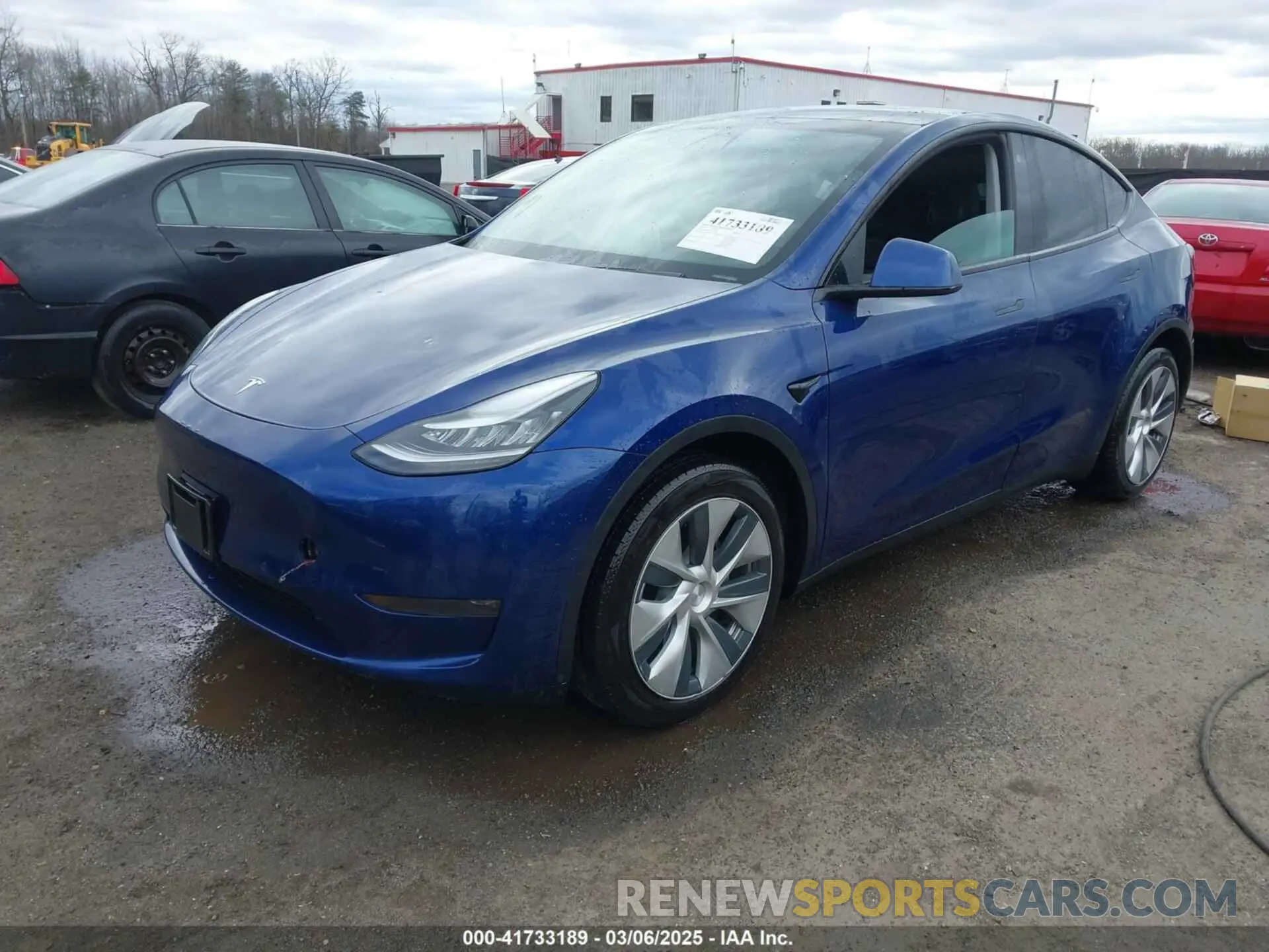 2 Photograph of a damaged car 5YJYGDEE7LF010394 TESLA MODEL Y 2020