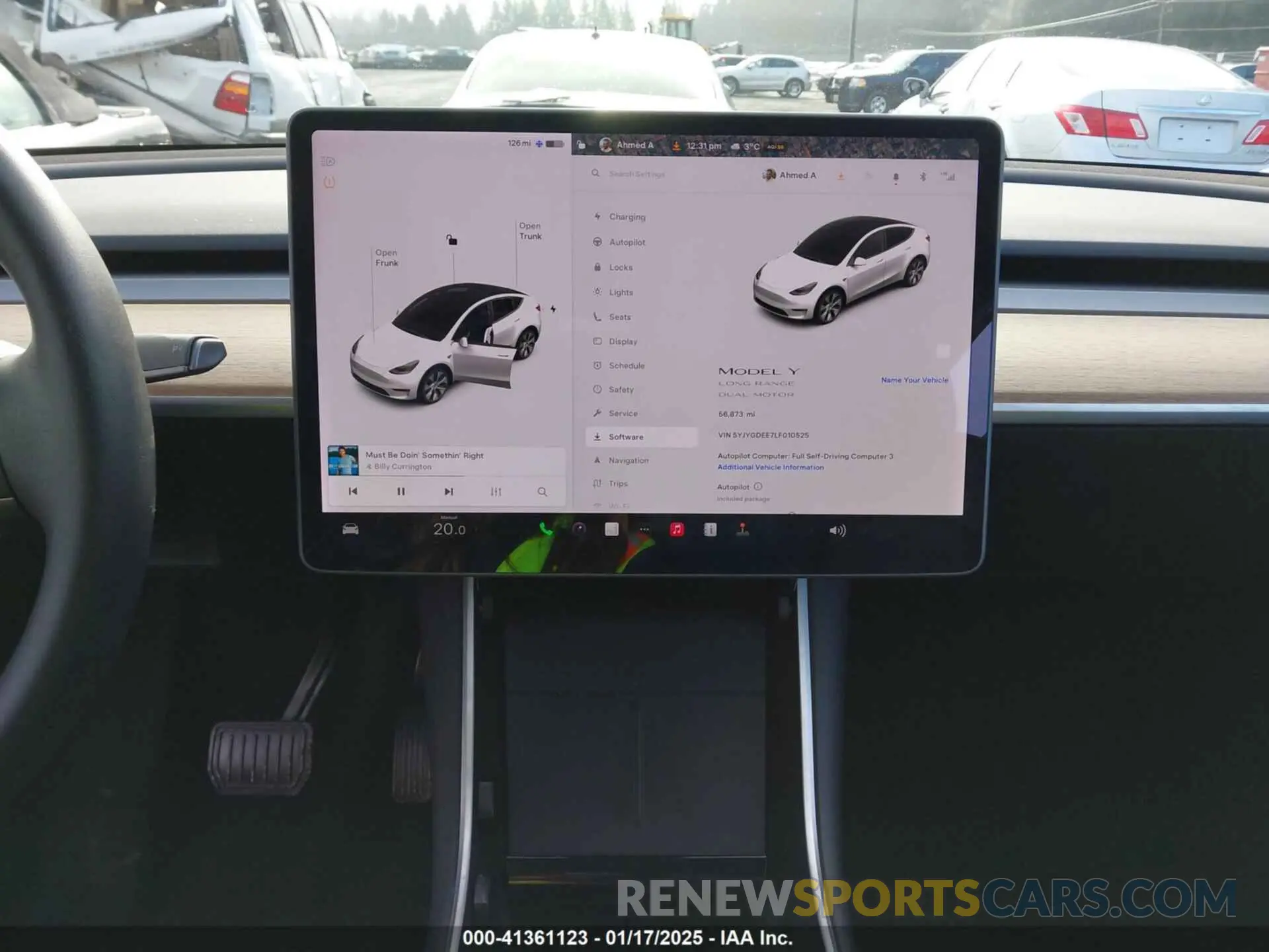 19 Photograph of a damaged car 5YJYGDEE7LF010525 TESLA MODEL Y 2020