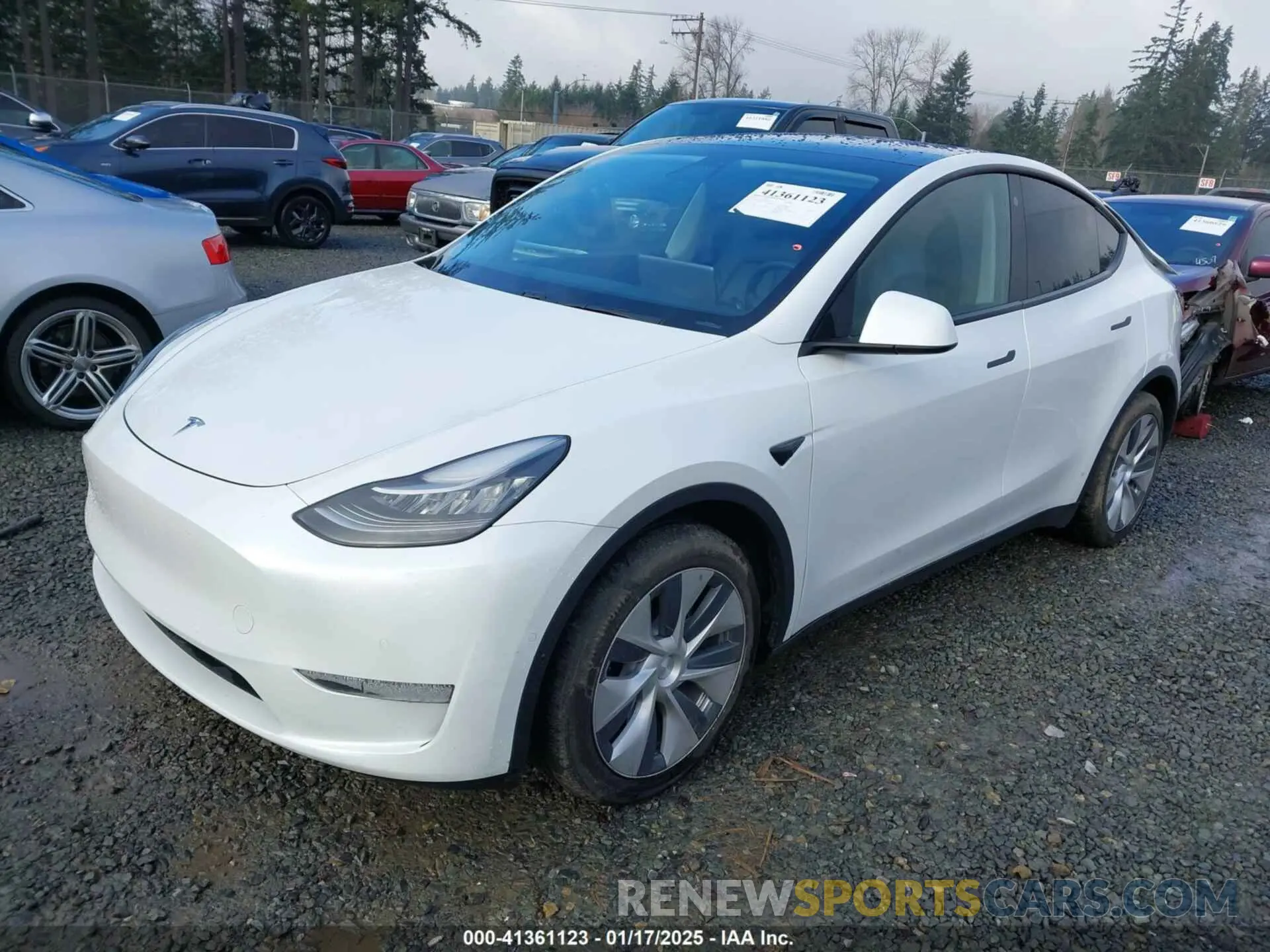 2 Photograph of a damaged car 5YJYGDEE7LF010525 TESLA MODEL Y 2020