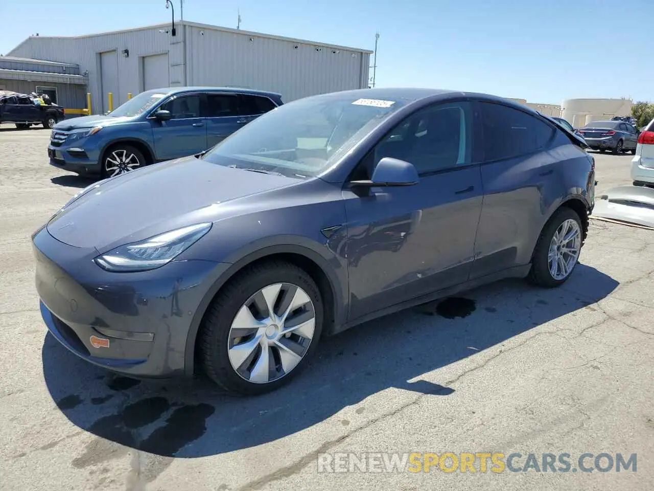 1 Photograph of a damaged car 5YJYGDEE7LF020455 TESLA MODEL Y 2020