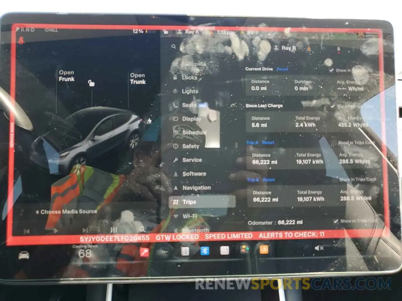 9 Photograph of a damaged car 5YJYGDEE7LF020455 TESLA MODEL Y 2020
