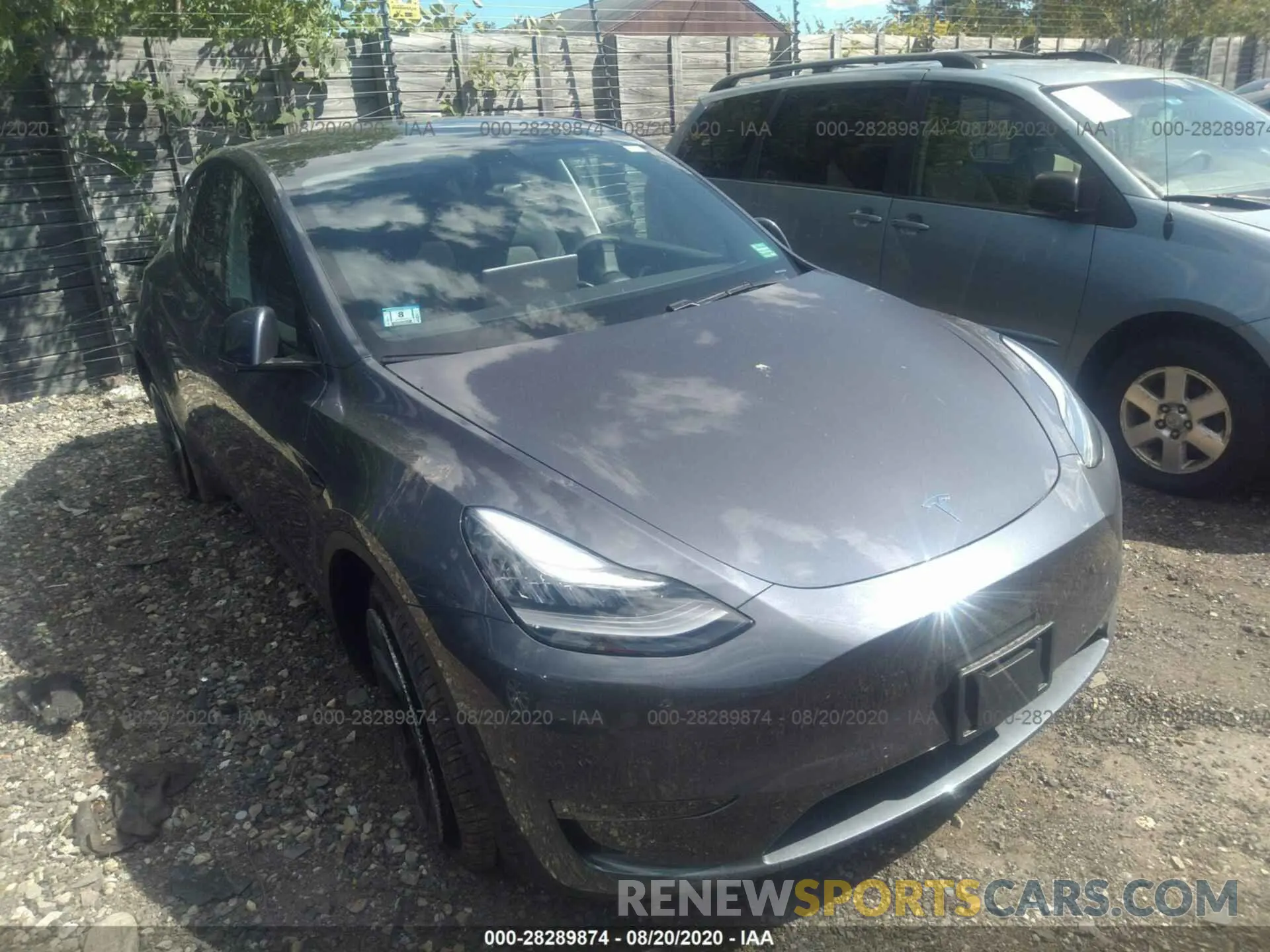 1 Photograph of a damaged car 5YJYGDEE7LF025459 TESLA MODEL Y 2020