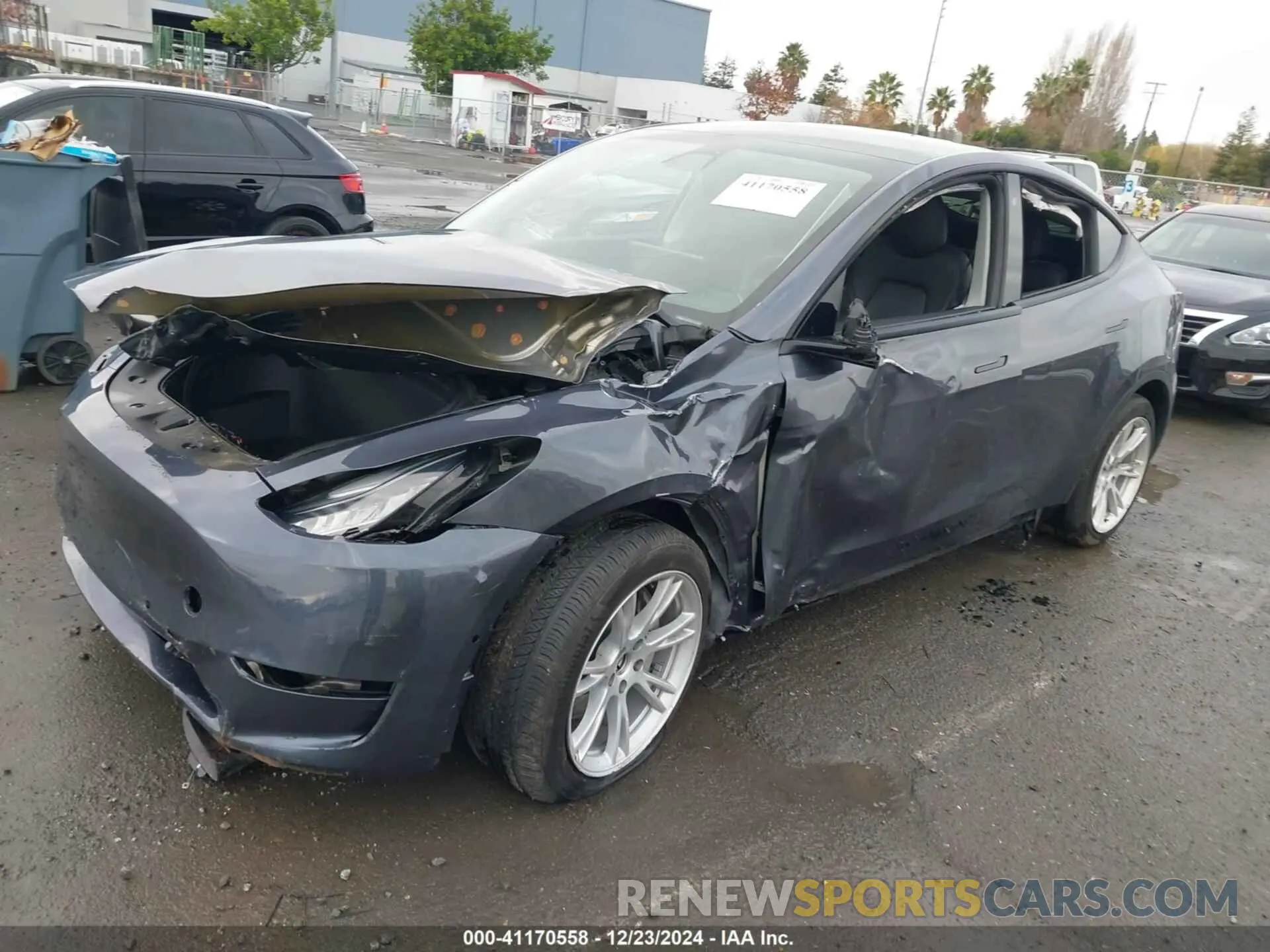 2 Photograph of a damaged car 5YJYGDEE7LF030080 TESLA MODEL Y 2020