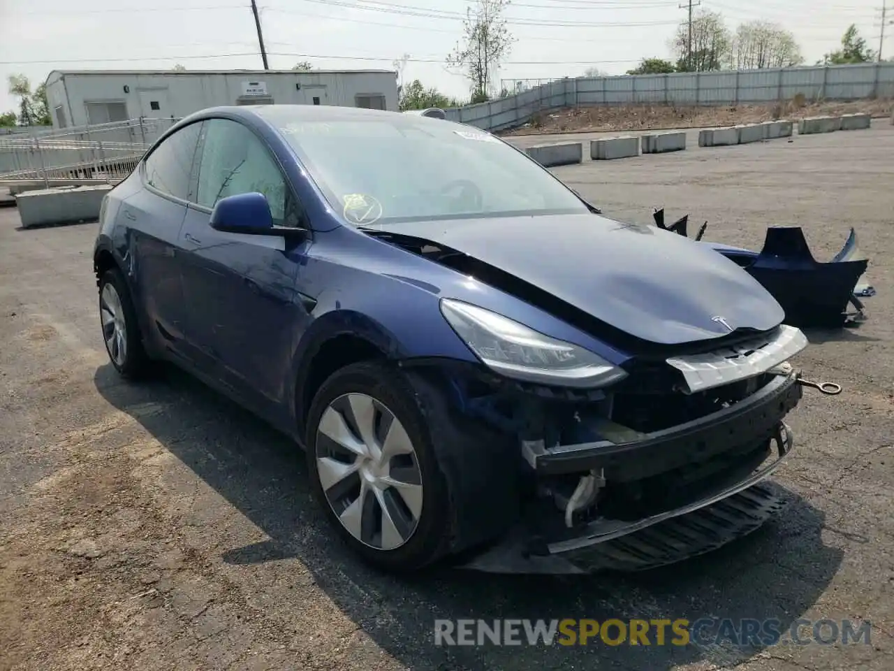 1 Photograph of a damaged car 5YJYGDEE7LF032461 TESLA MODEL Y 2020