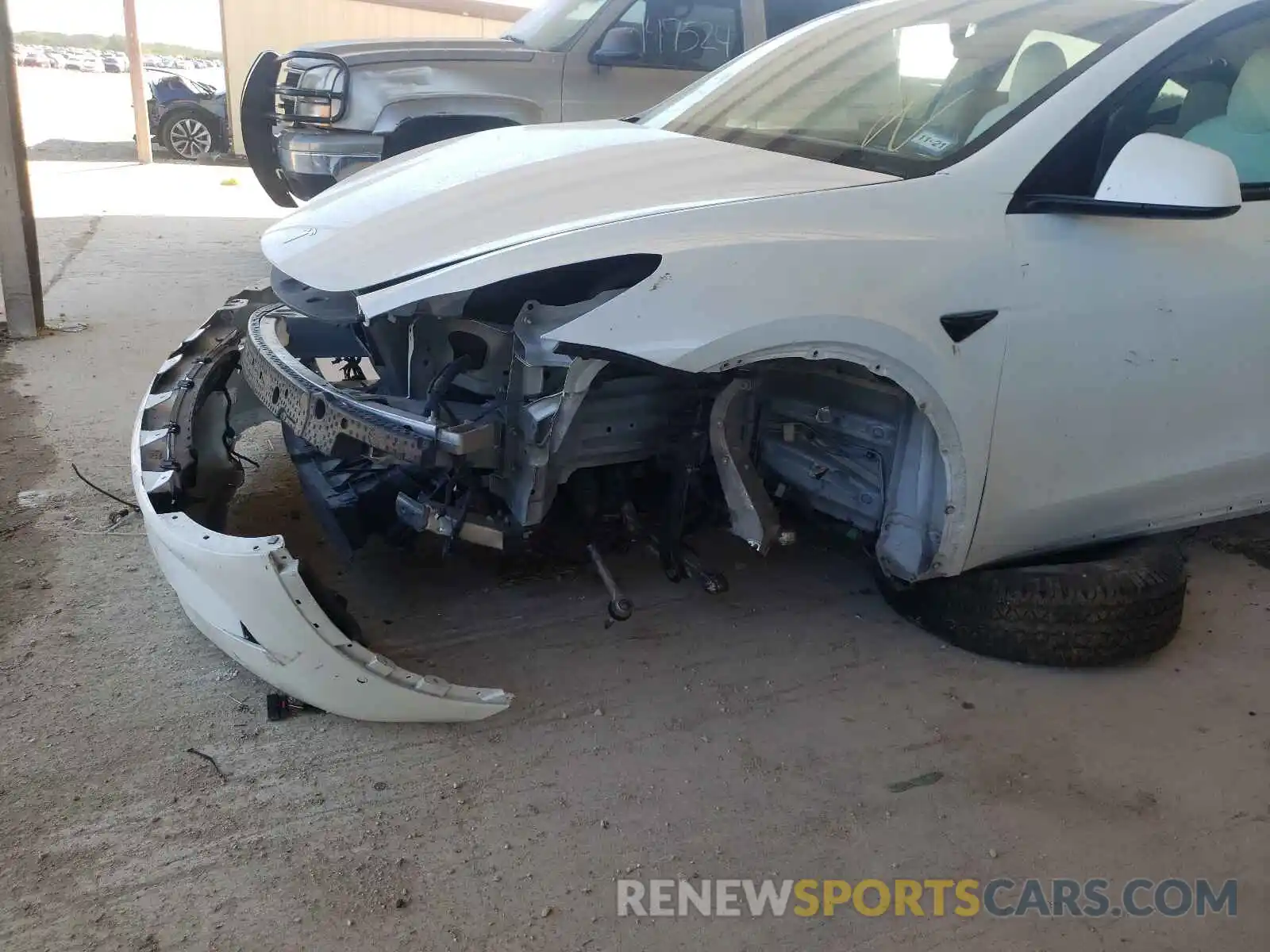 9 Photograph of a damaged car 5YJYGDEE7LF034243 TESLA MODEL Y 2020