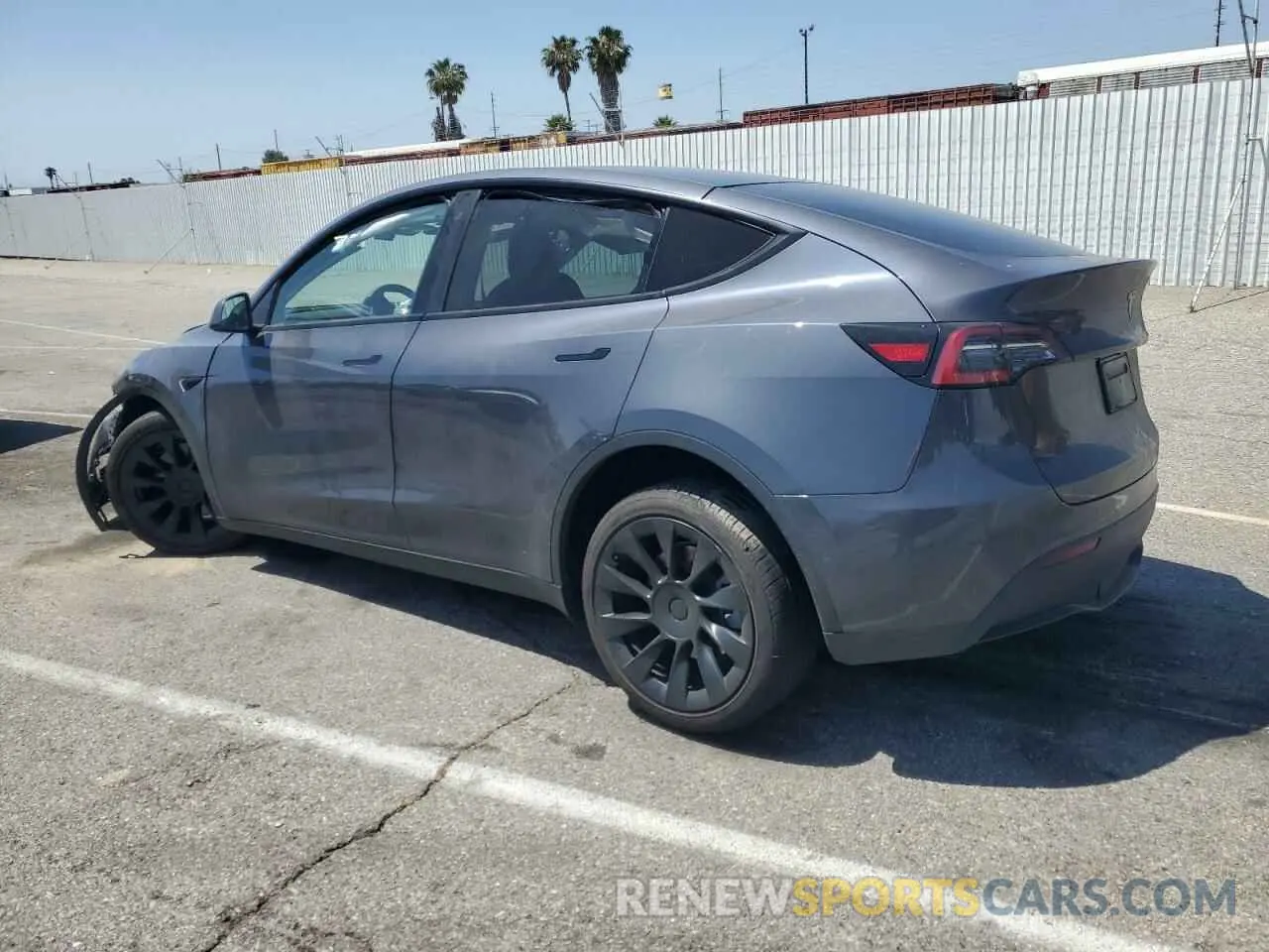 2 Photograph of a damaged car 5YJYGDEE7LF052001 TESLA MODEL Y 2020