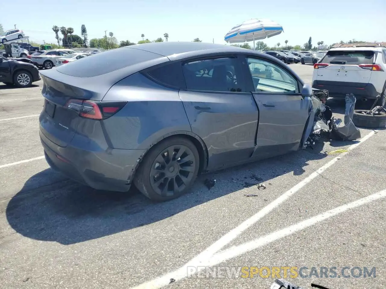 3 Photograph of a damaged car 5YJYGDEE7LF052001 TESLA MODEL Y 2020