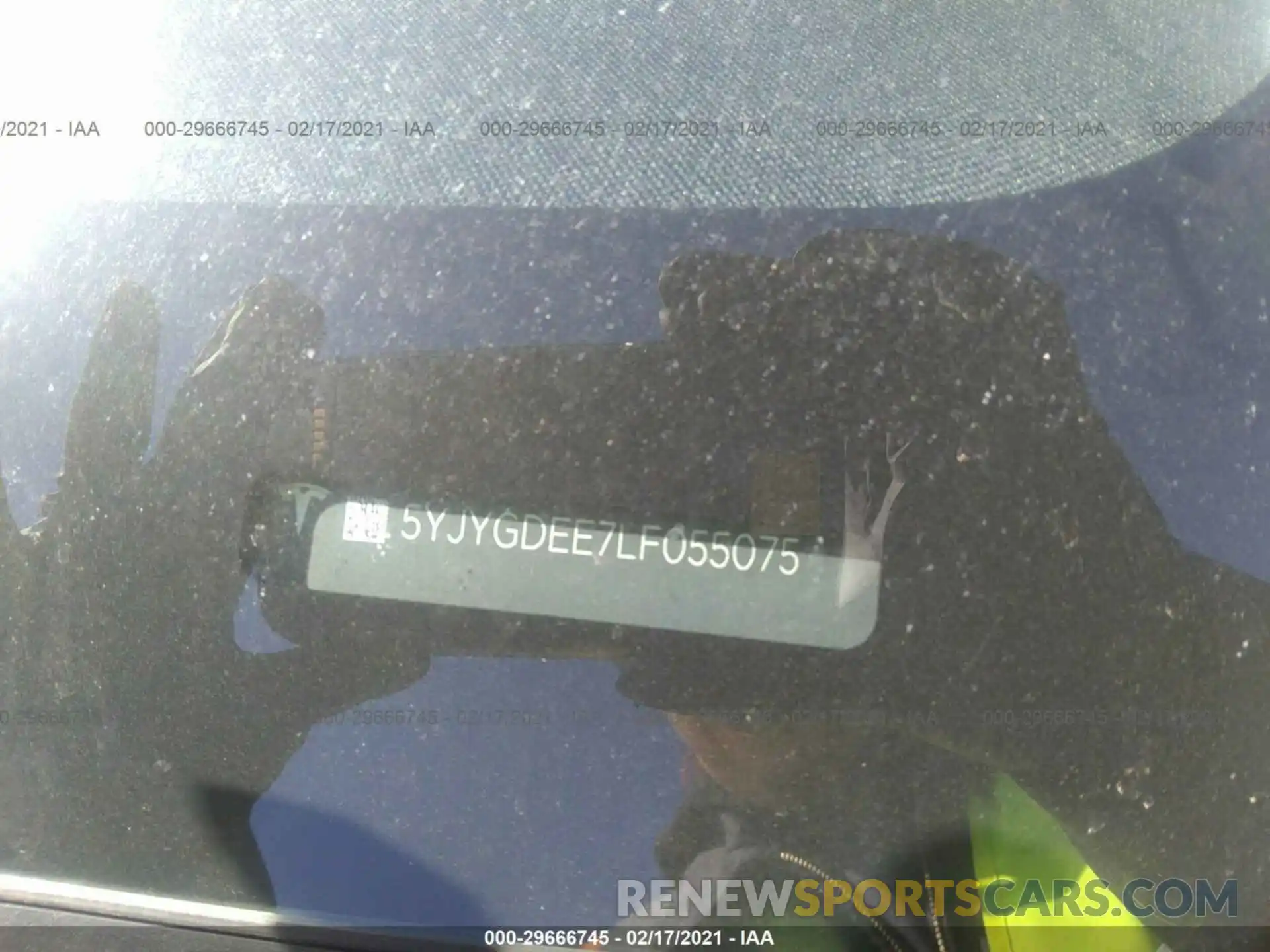 9 Photograph of a damaged car 5YJYGDEE7LF055075 TESLA MODEL Y 2020