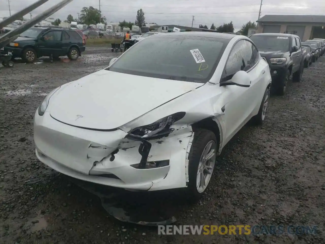 9 Photograph of a damaged car 5YJYGDEE8LF006581 TESLA MODEL Y 2020