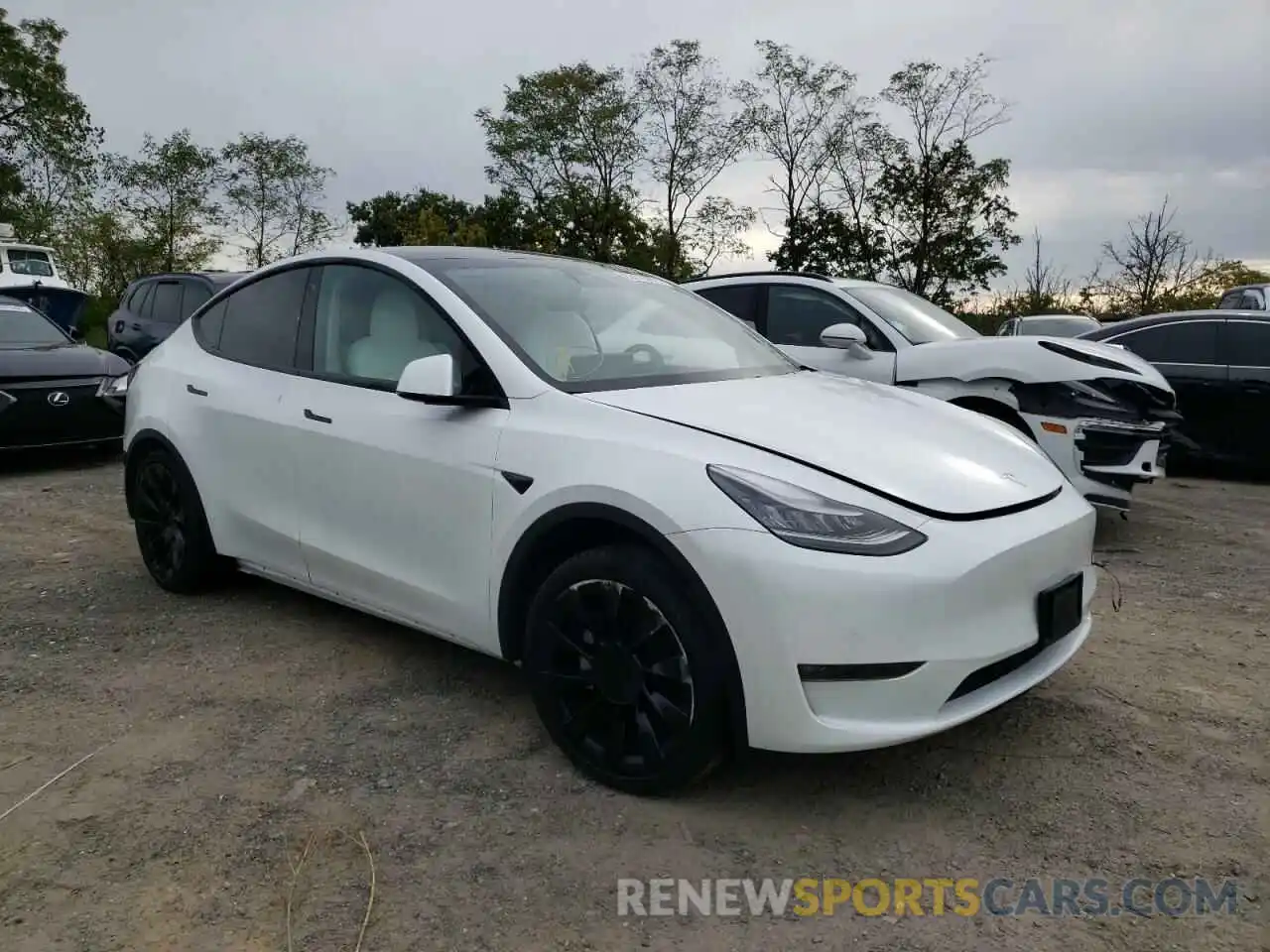 1 Photograph of a damaged car 5YJYGDEE8LF021985 TESLA MODEL Y 2020