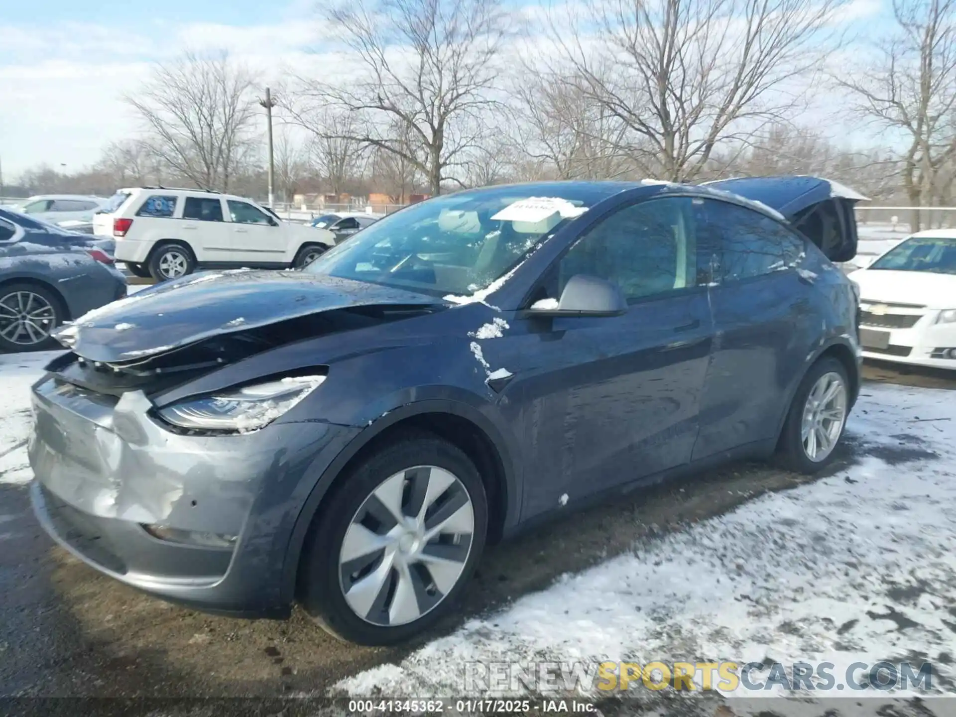 2 Photograph of a damaged car 5YJYGDEE8LF026135 TESLA MODEL Y 2020