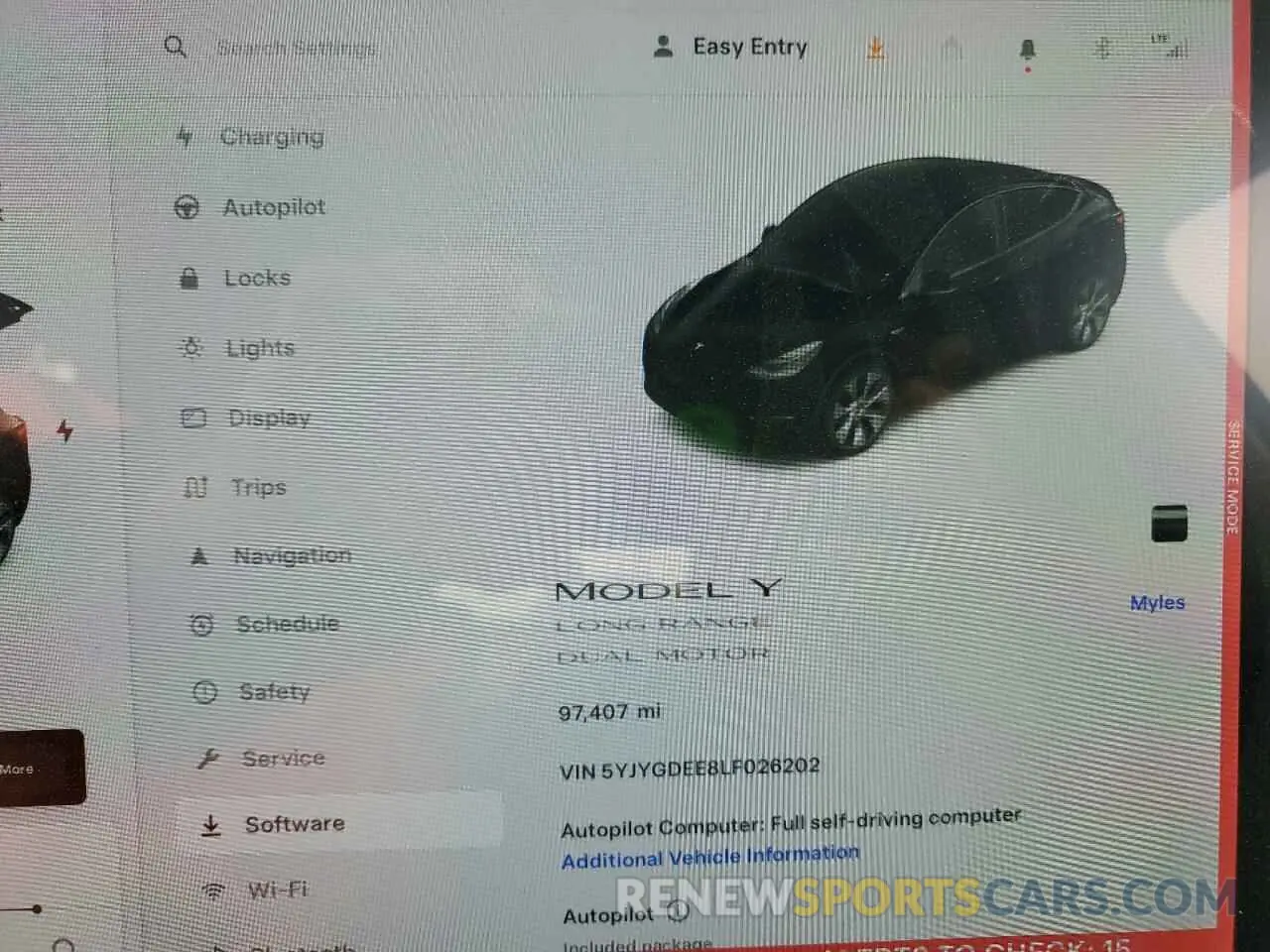 9 Photograph of a damaged car 5YJYGDEE8LF026202 TESLA MODEL Y 2020