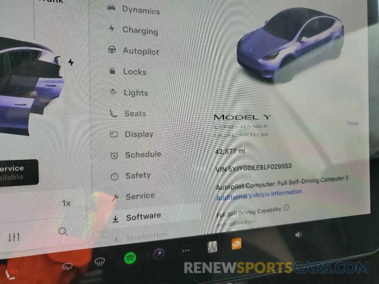9 Photograph of a damaged car 5YJYGDEE8LF029553 TESLA MODEL Y 2020