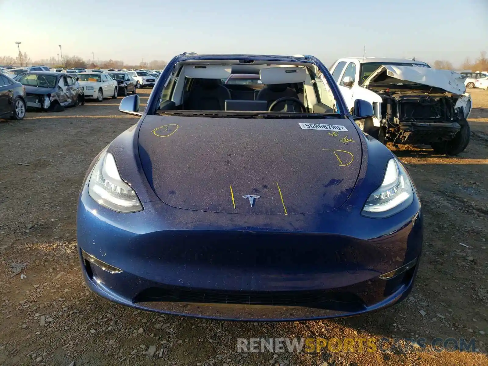 9 Photograph of a damaged car 5YJYGDEE8LF030699 TESLA MODEL Y 2020