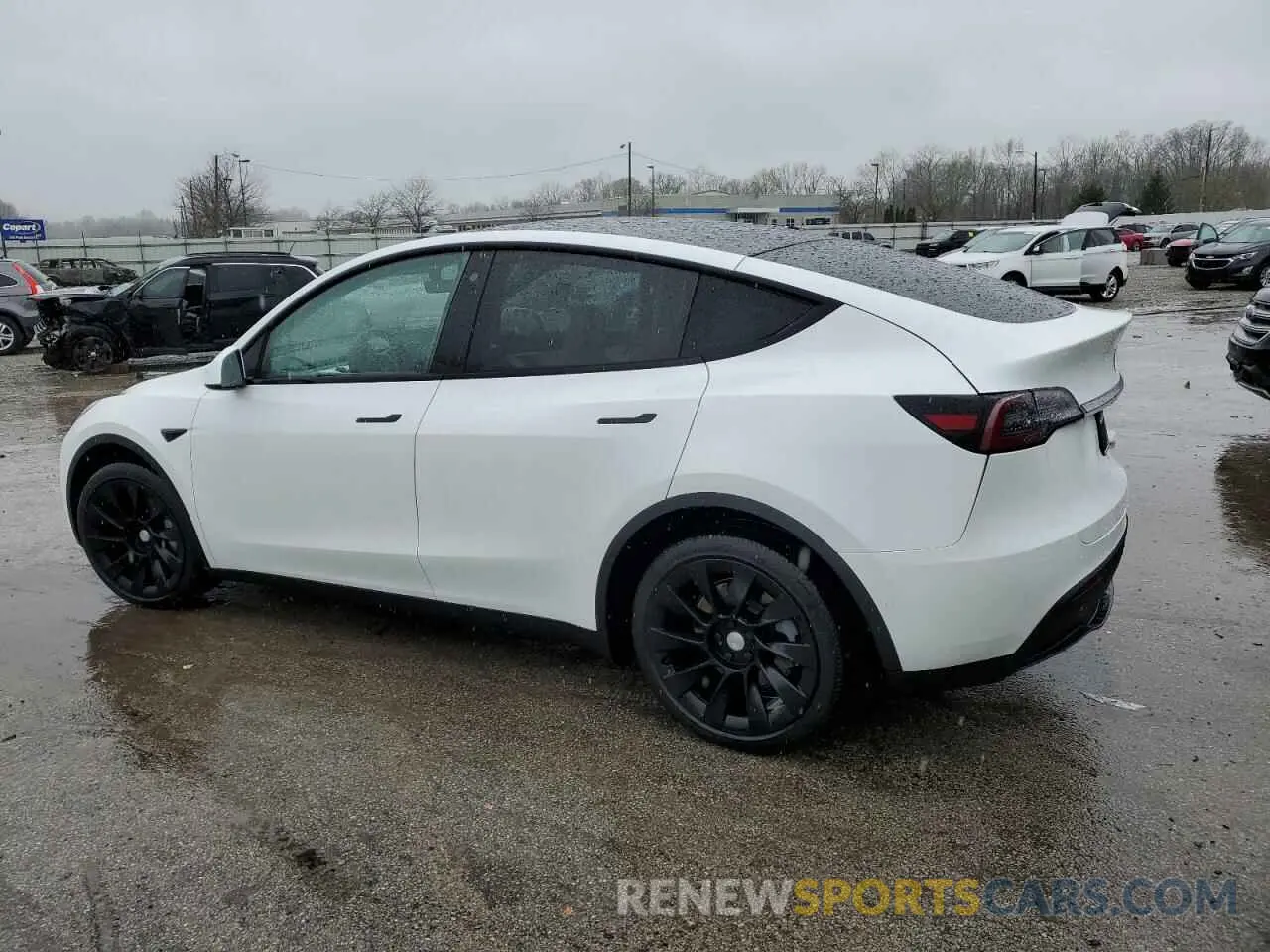 2 Photograph of a damaged car 5YJYGDEE8LF032873 TESLA MODEL Y 2020
