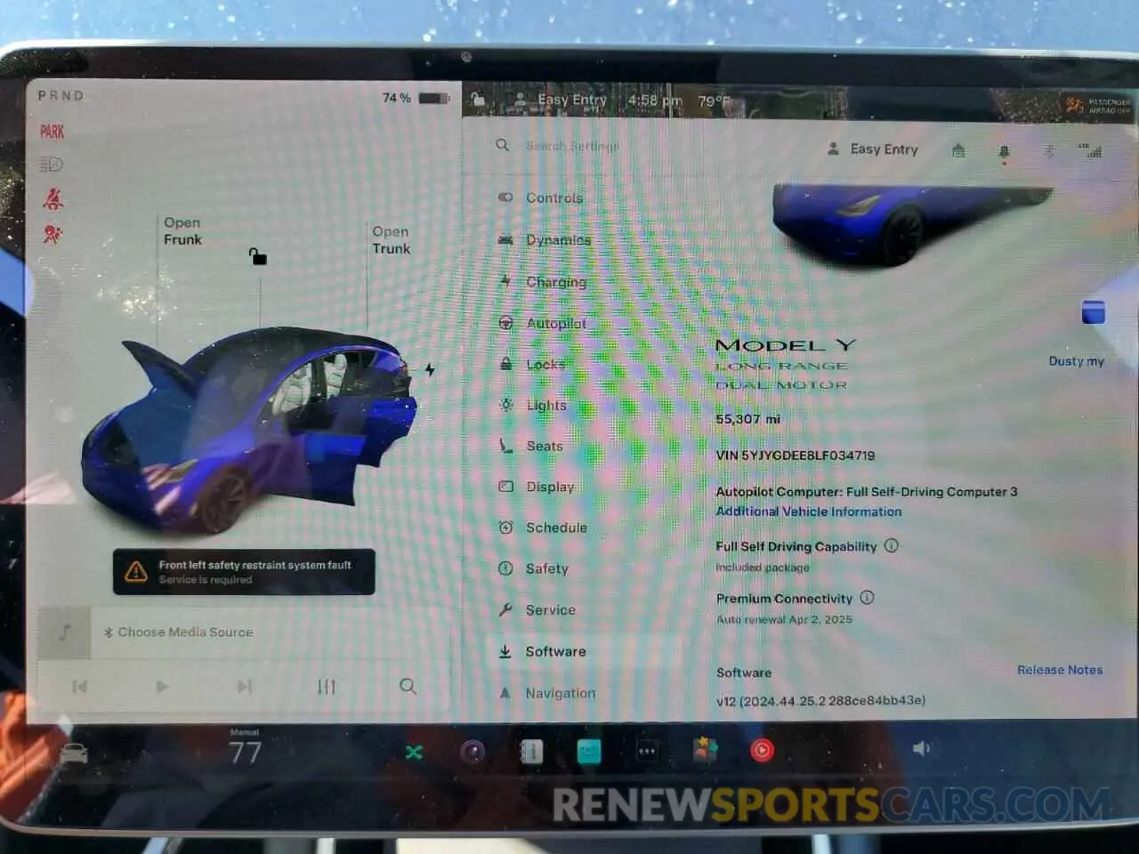 9 Photograph of a damaged car 5YJYGDEE8LF034719 TESLA MODEL Y 2020