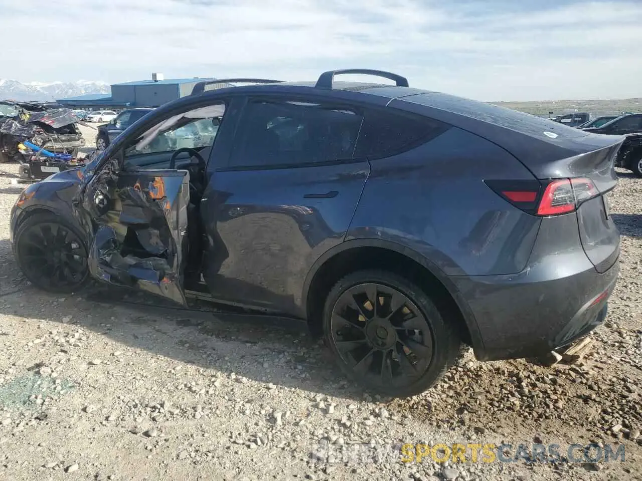 2 Photograph of a damaged car 5YJYGDEE8LF045798 TESLA MODEL Y 2020