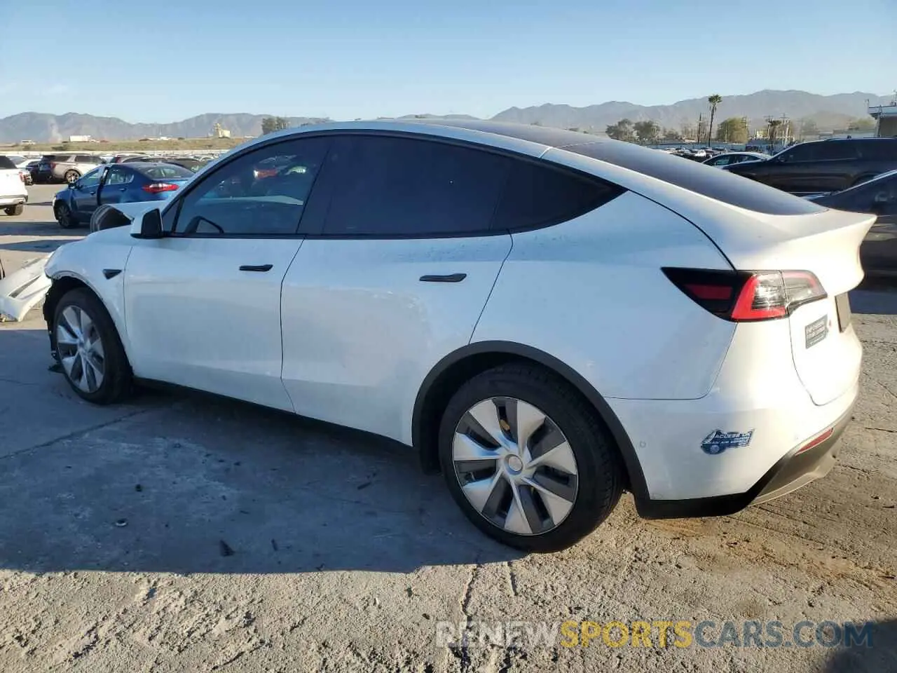 2 Photograph of a damaged car 5YJYGDEE8LF051004 TESLA MODEL Y 2020