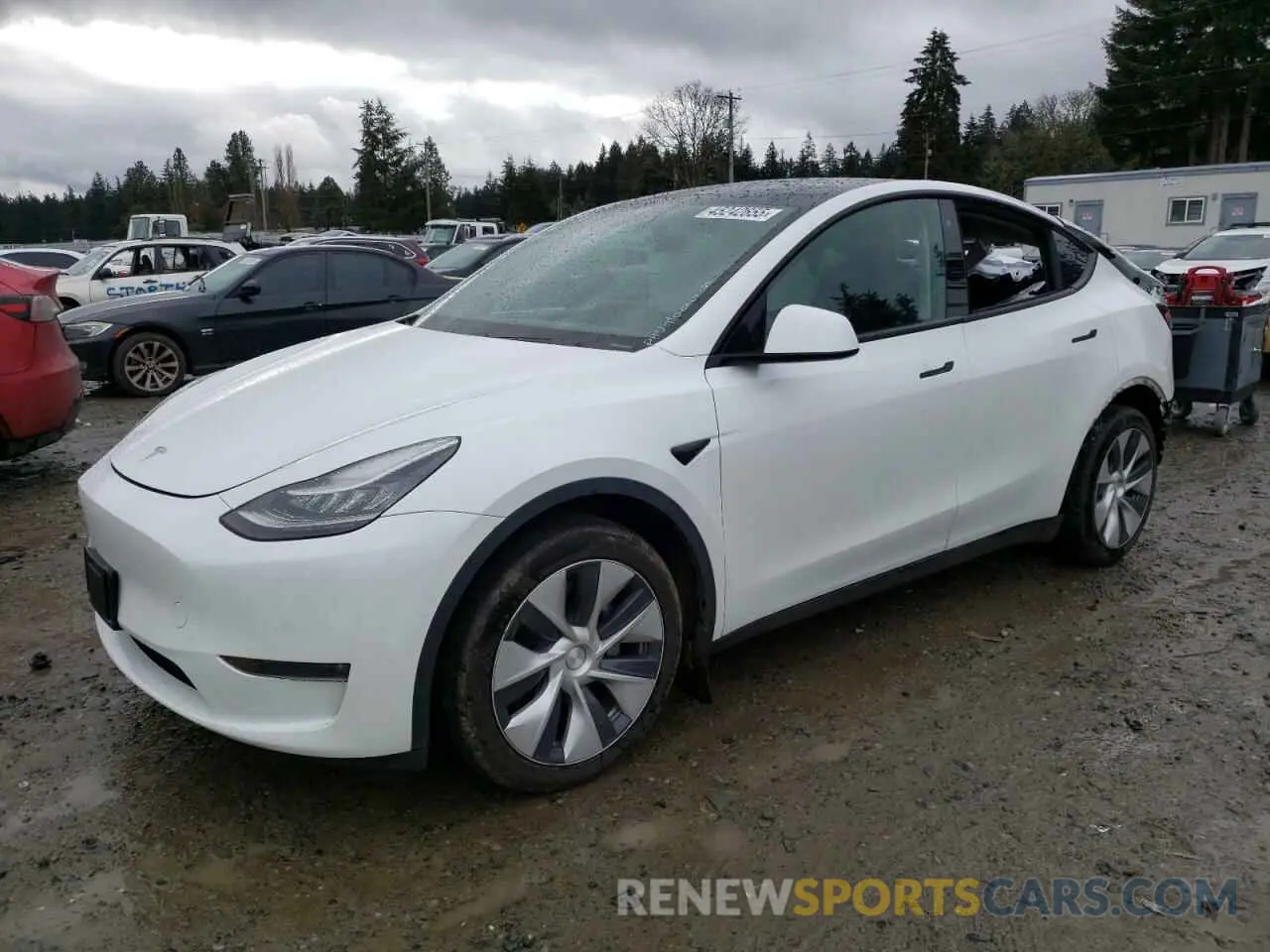 1 Photograph of a damaged car 5YJYGDEE8LF052881 TESLA MODEL Y 2020