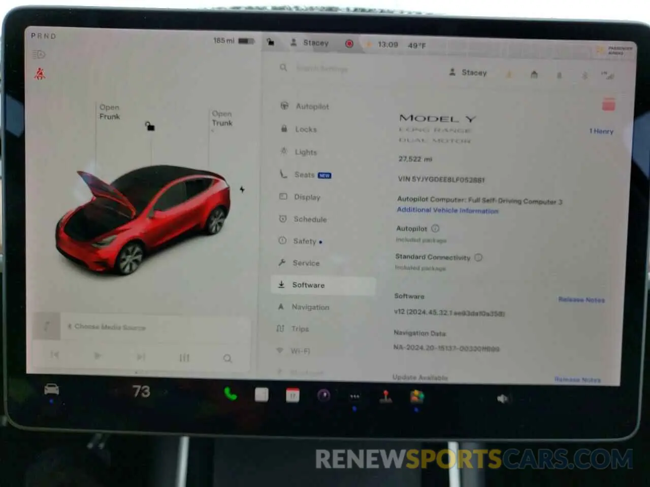 9 Photograph of a damaged car 5YJYGDEE8LF052881 TESLA MODEL Y 2020