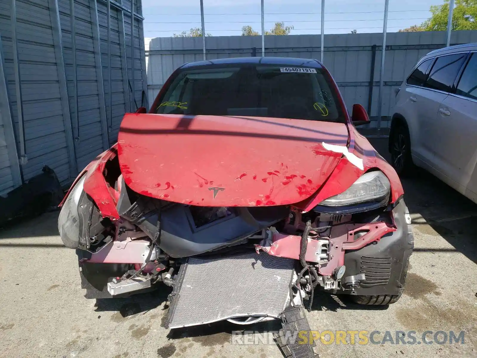 9 Photograph of a damaged car 5YJYGDEE8LF058261 TESLA MODEL Y 2020