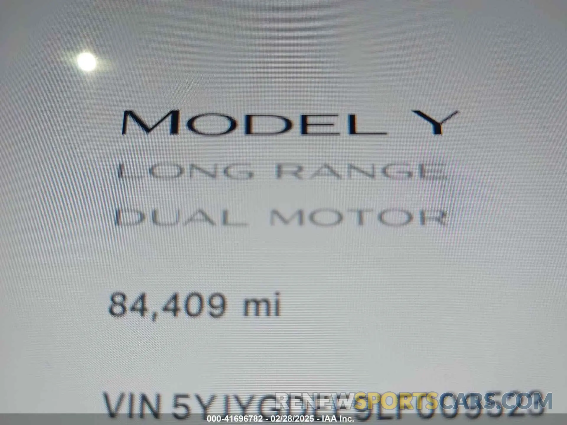 7 Photograph of a damaged car 5YJYGDEE9LF009523 TESLA MODEL Y 2020