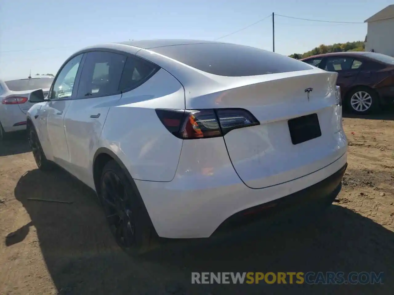 3 Photograph of a damaged car 5YJYGDEE9LF014284 TESLA MODEL Y 2020