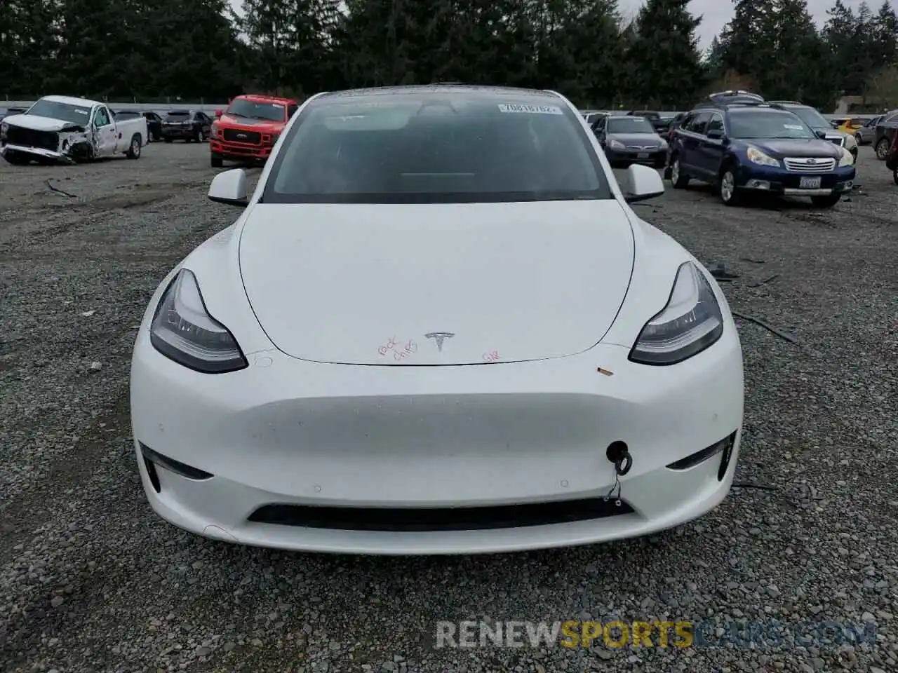 5 Photograph of a damaged car 5YJYGDEE9LF015225 TESLA MODEL Y 2020