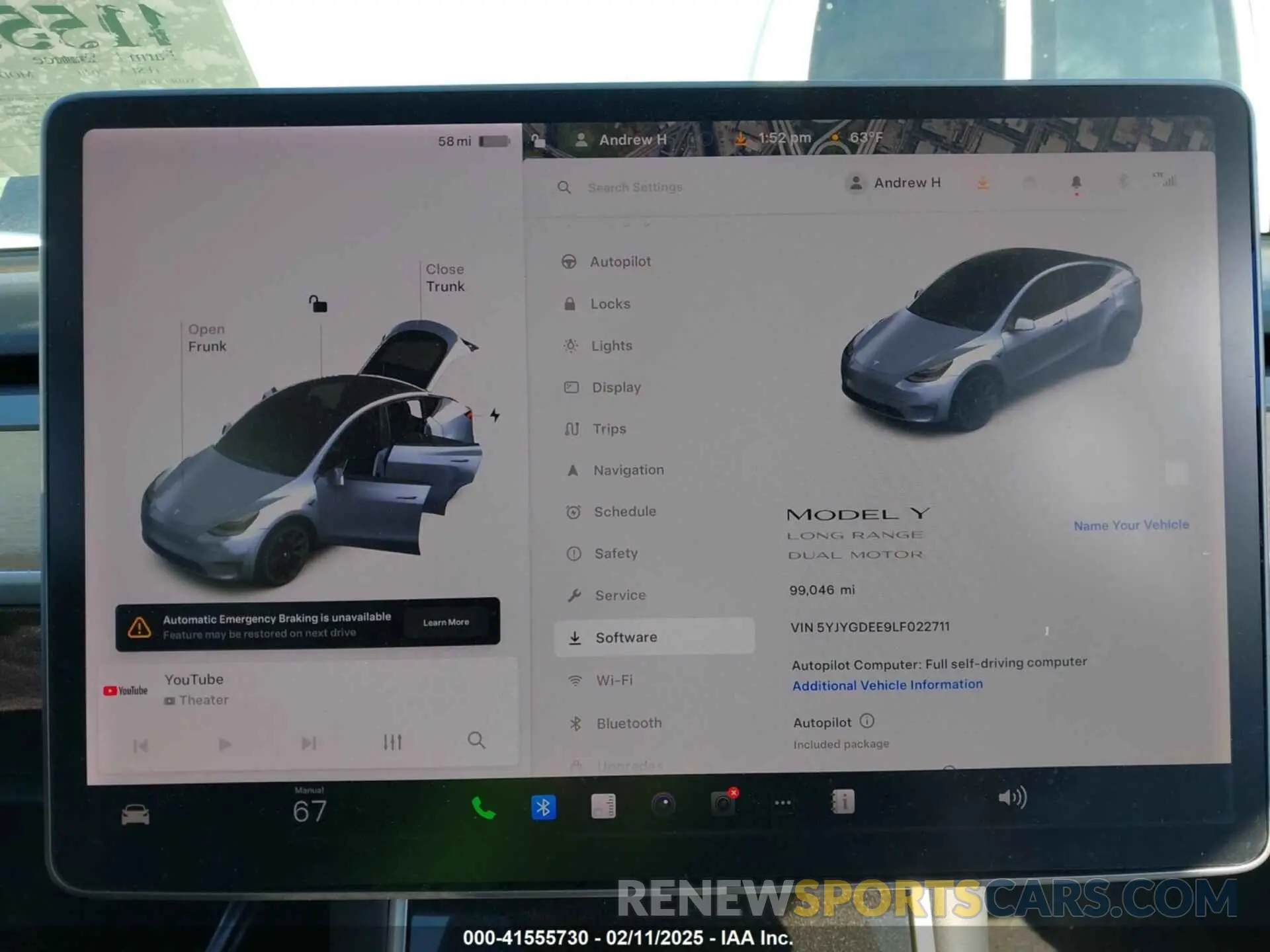 7 Photograph of a damaged car 5YJYGDEE9LF022711 TESLA MODEL Y 2020