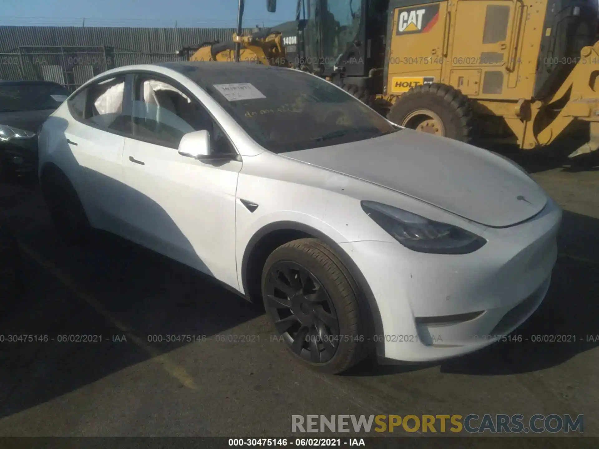 1 Photograph of a damaged car 5YJYGDEE9LF023552 TESLA MODEL Y 2020