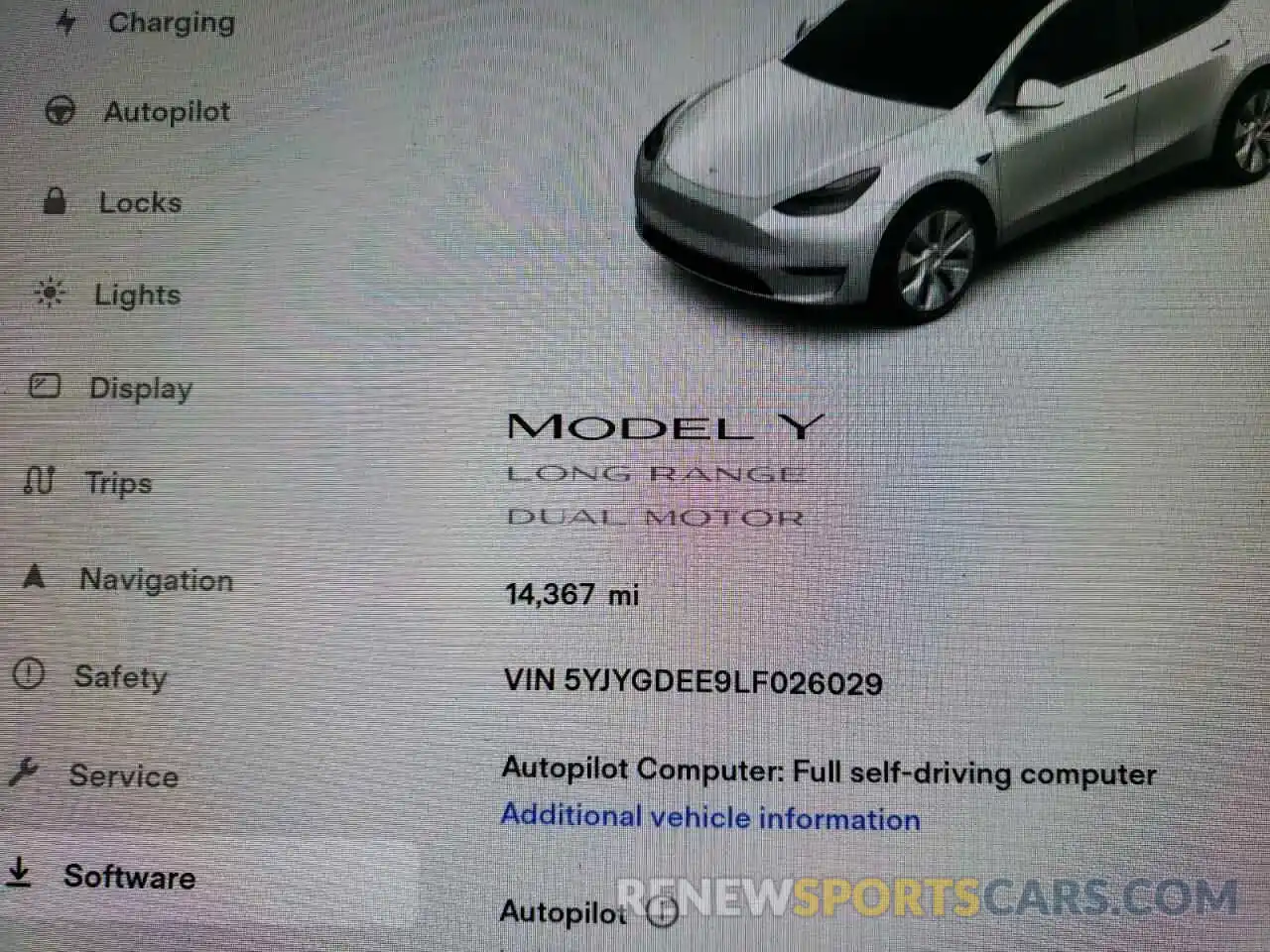 8 Photograph of a damaged car 5YJYGDEE9LF026029 TESLA MODEL Y 2020