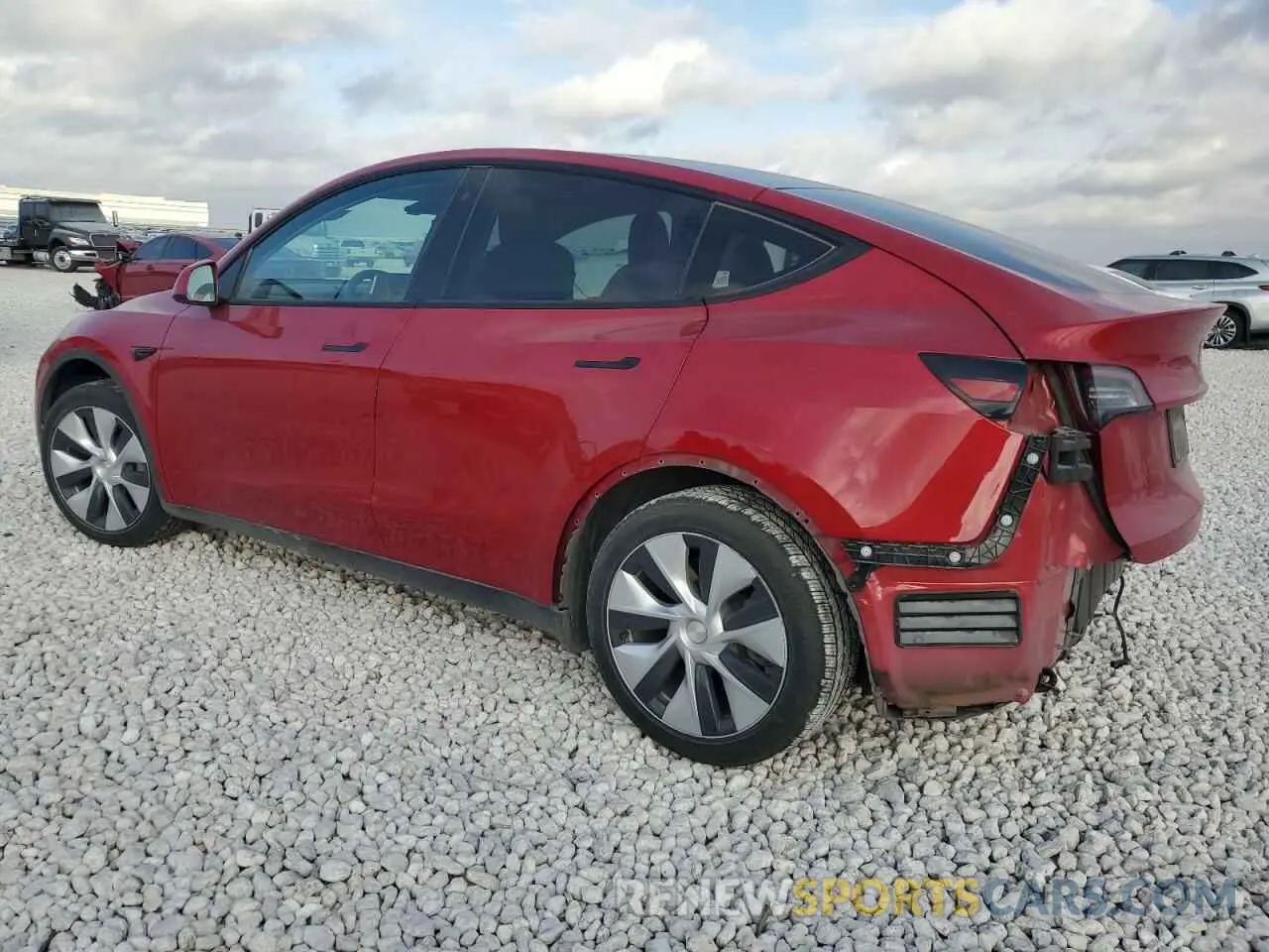 2 Photograph of a damaged car 5YJYGDEE9LF030372 TESLA MODEL Y 2020