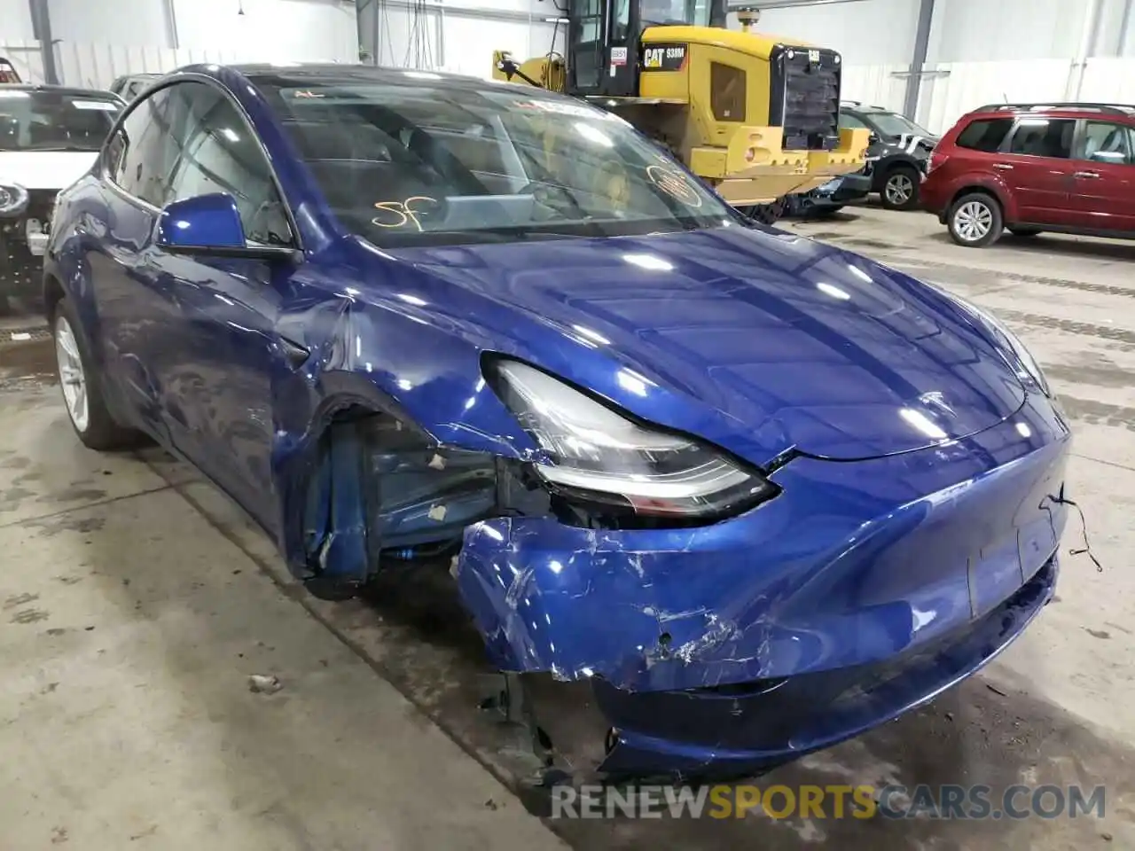 1 Photograph of a damaged car 5YJYGDEE9LF034955 TESLA MODEL Y 2020