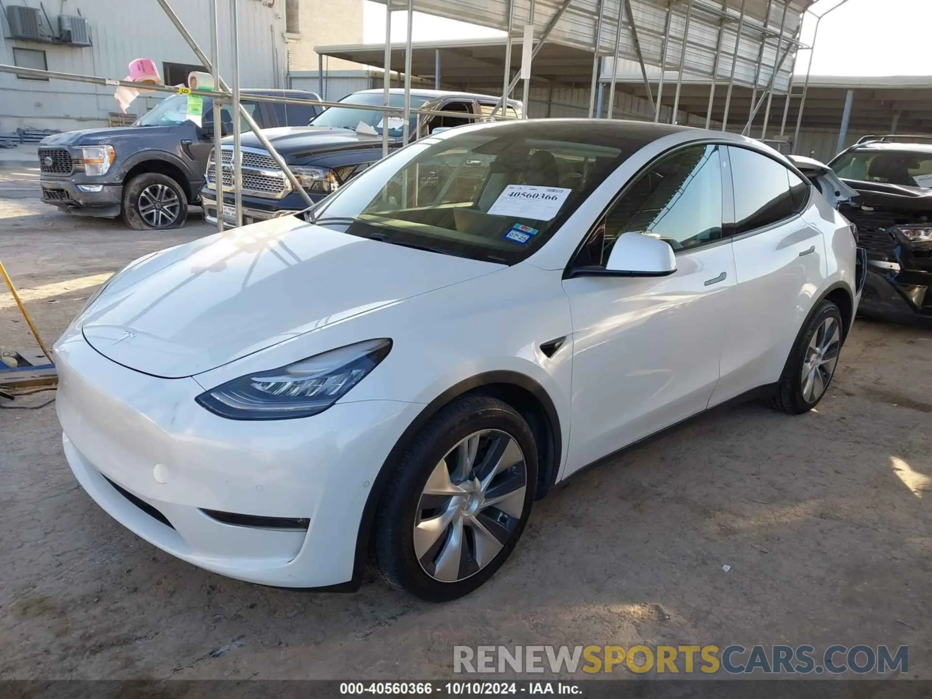 2 Photograph of a damaged car 5YJYGDEE9LF043865 TESLA MODEL Y 2020