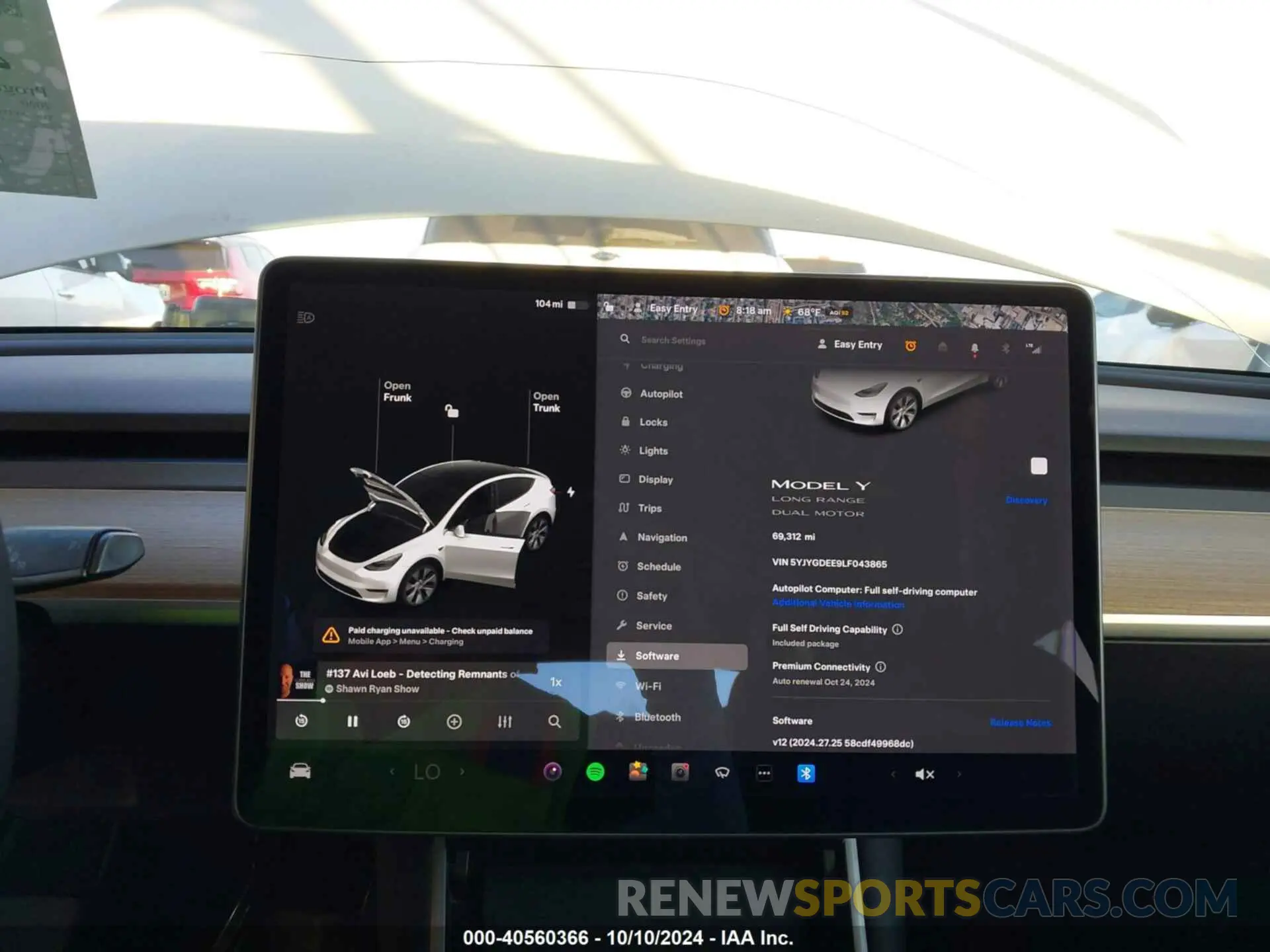 7 Photograph of a damaged car 5YJYGDEE9LF043865 TESLA MODEL Y 2020